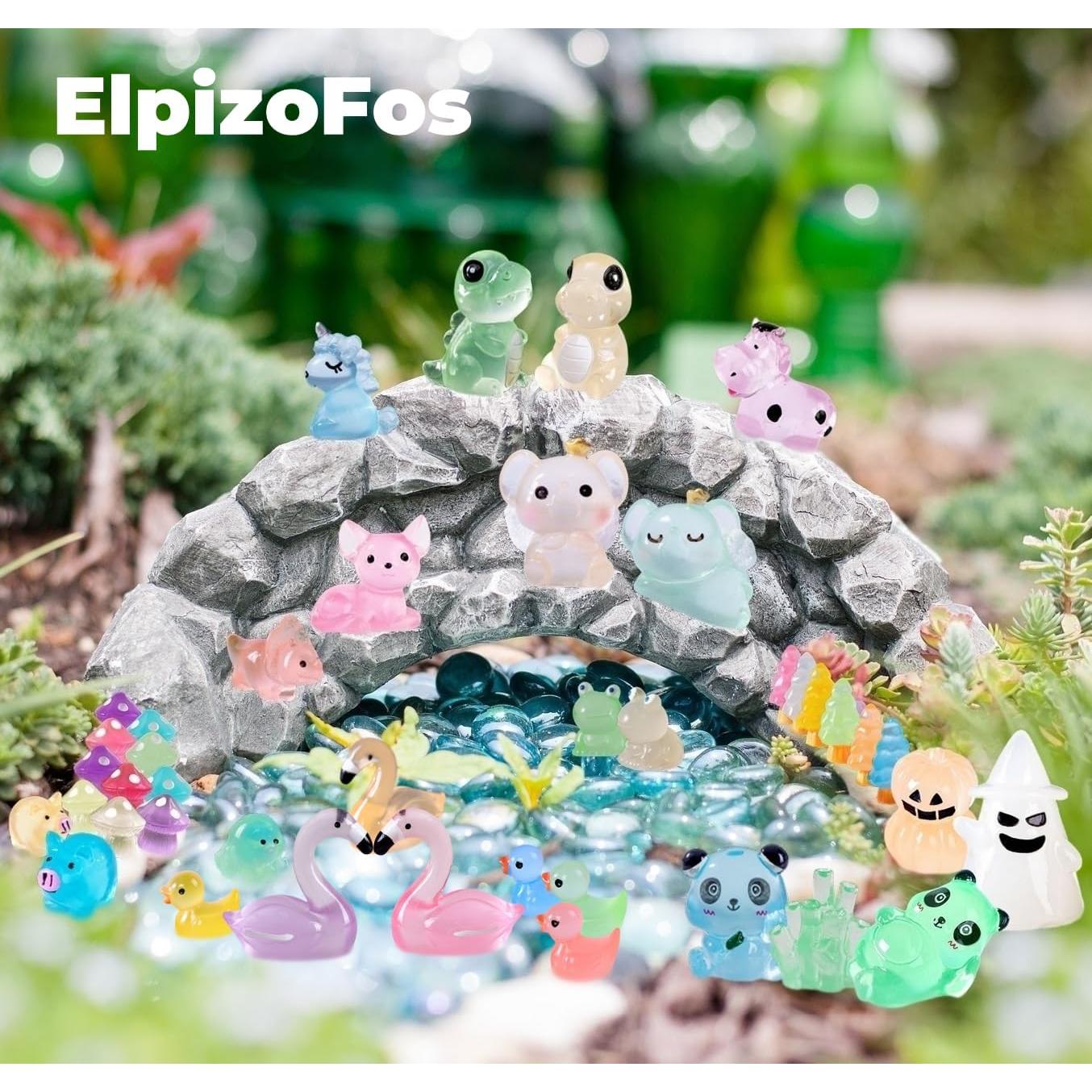 130 Figuritas de Resina Luminosa ElpizoFos para Jardín de Hadas