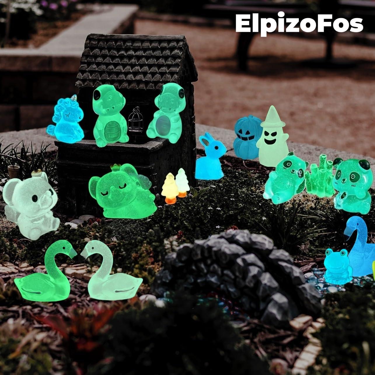 130 Figuritas de Resina Luminosa ElpizoFos para Jardín de Hadas