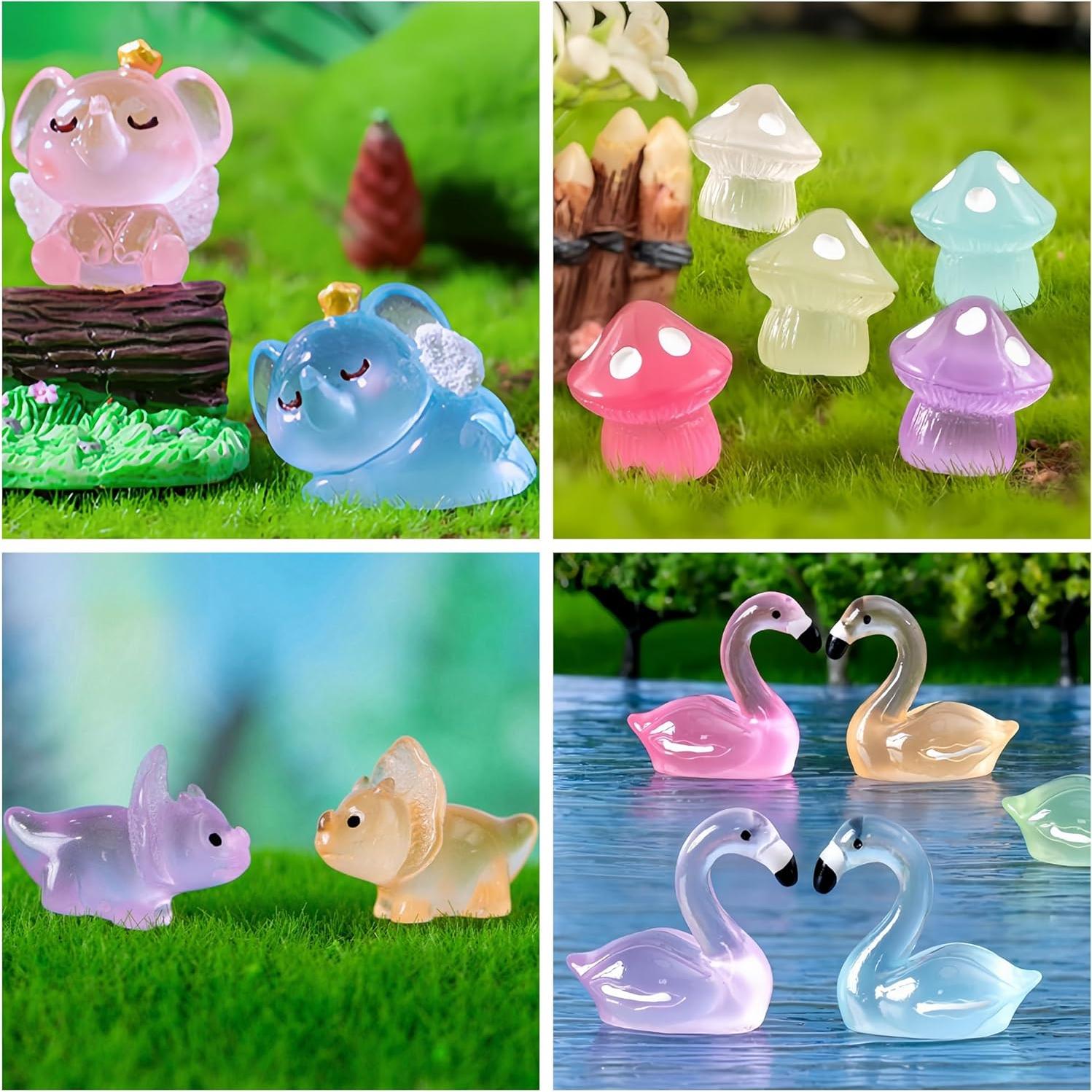 130 Figuritas de Resina Luminosa ElpizoFos para Jardín de Hadas