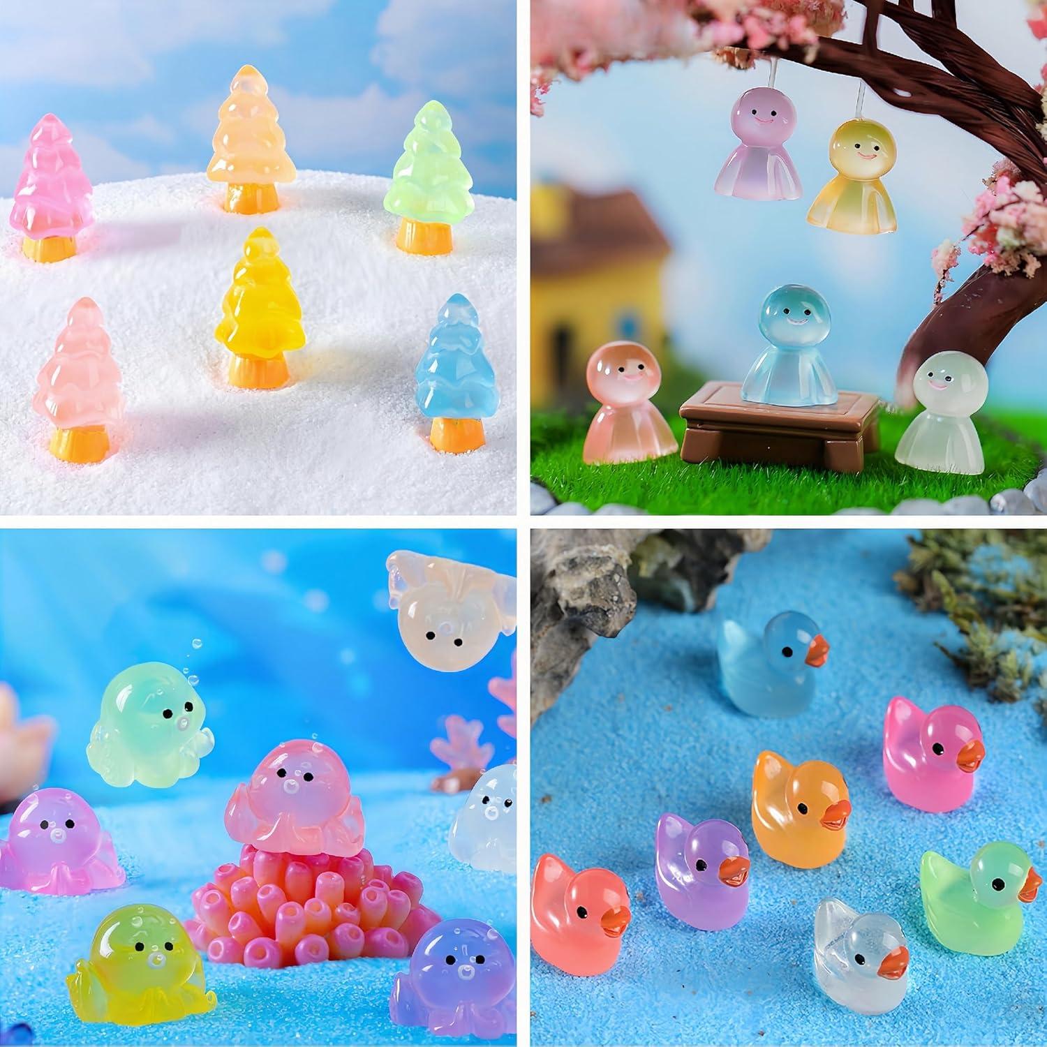 130 Figuritas de Resina Luminosa ElpizoFos para Jardín de Hadas