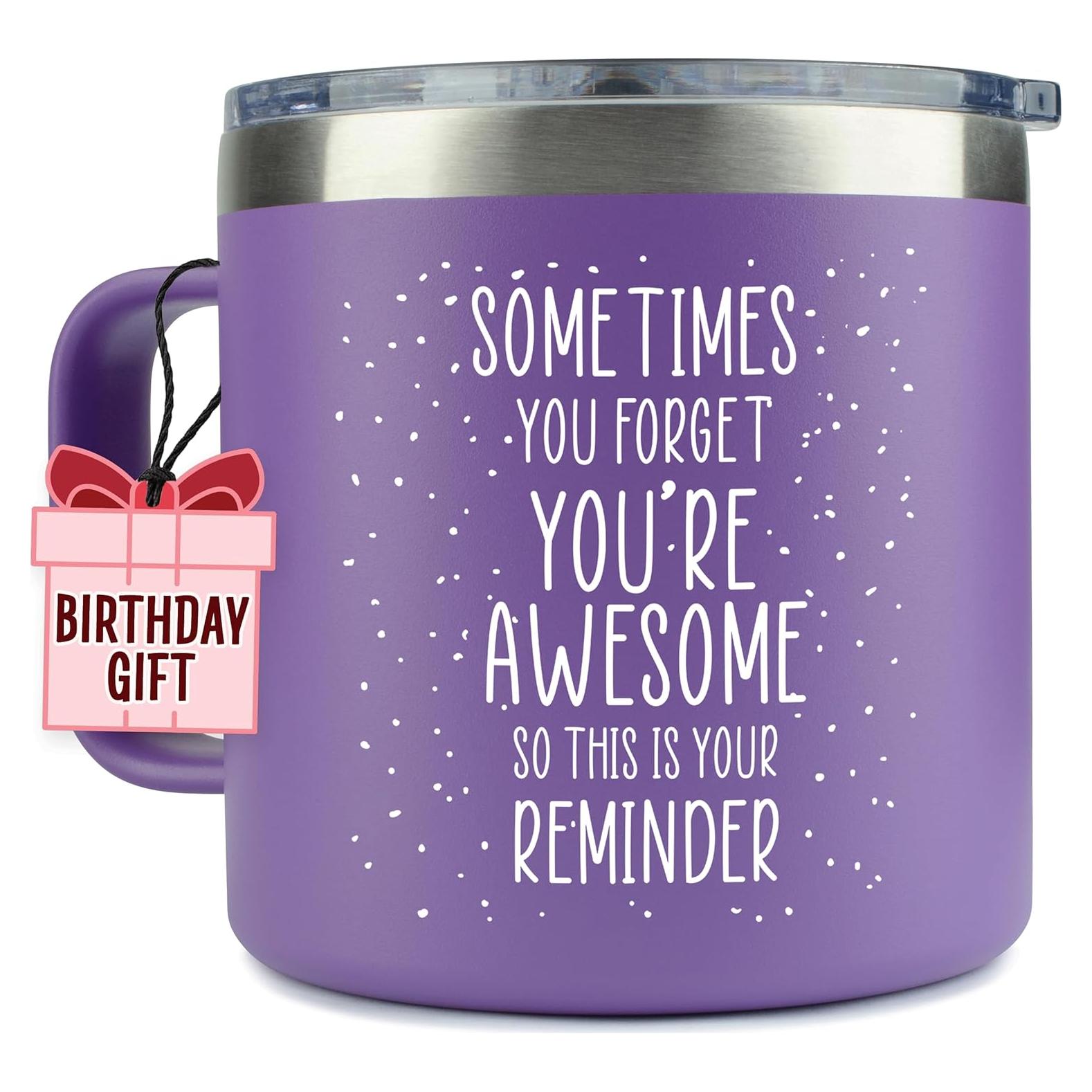 Taza de Café Morada 14oz KLUBI - Regalo Cumpleaños Mujeres
