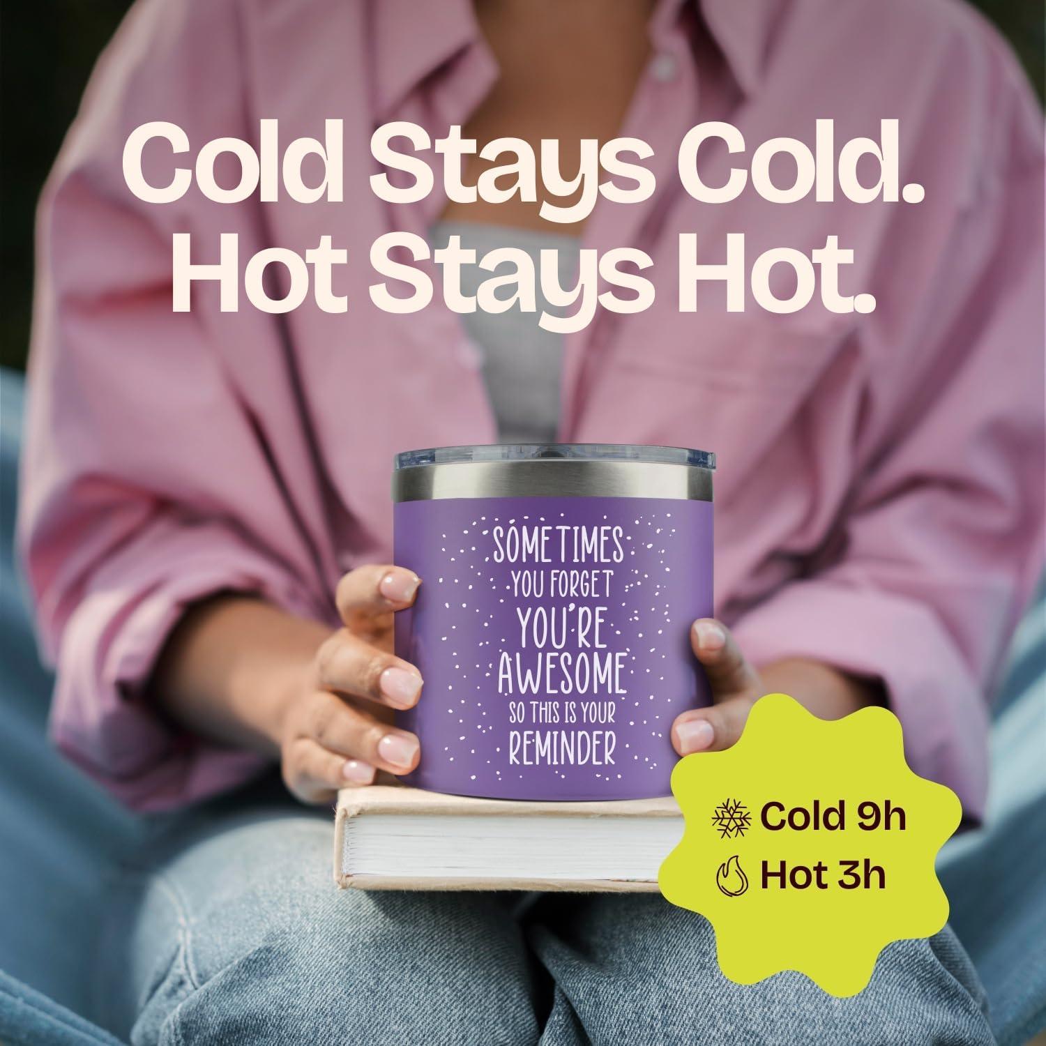 Taza de Café Morada 14oz KLUBI - Regalo Cumpleaños Mujeres