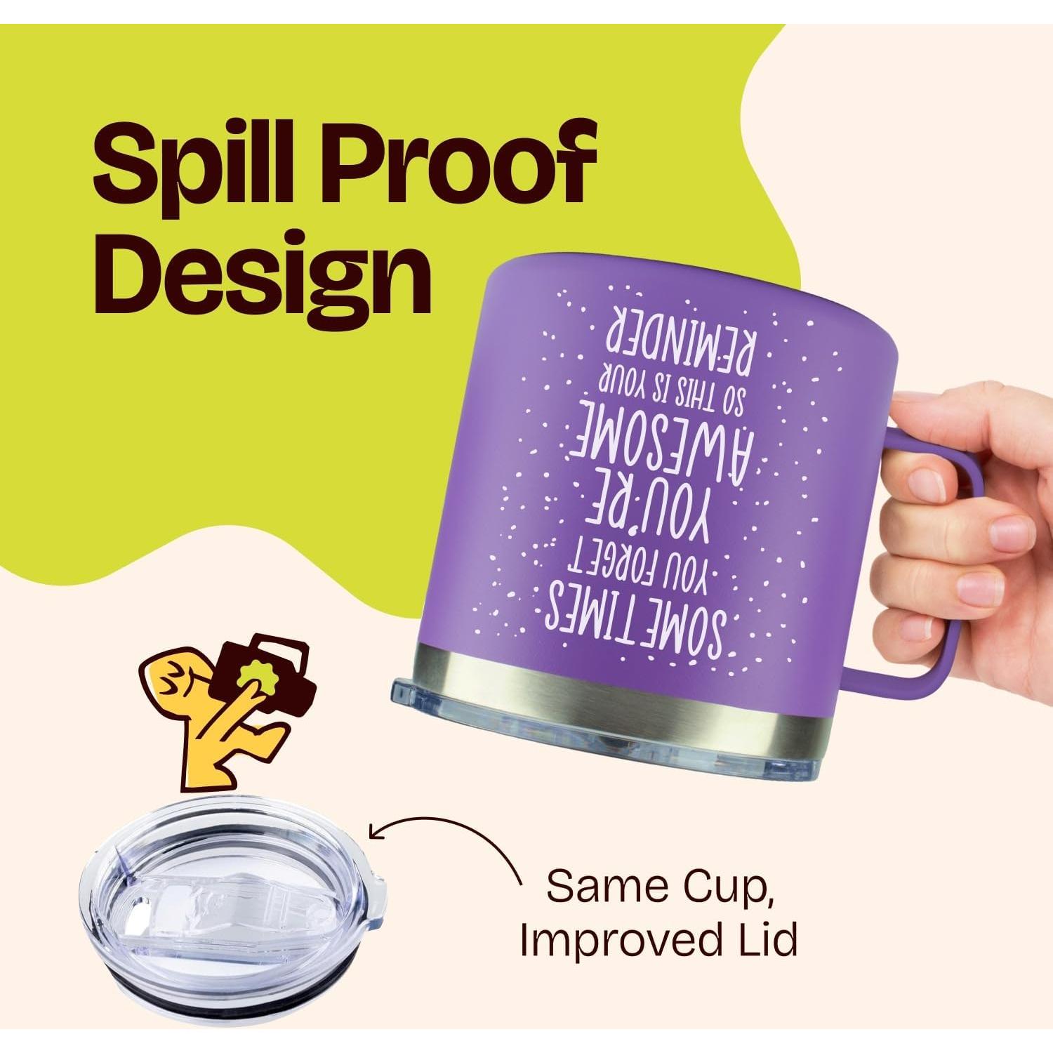 Taza de Café Morada 14oz KLUBI - Regalo Cumpleaños Mujeres