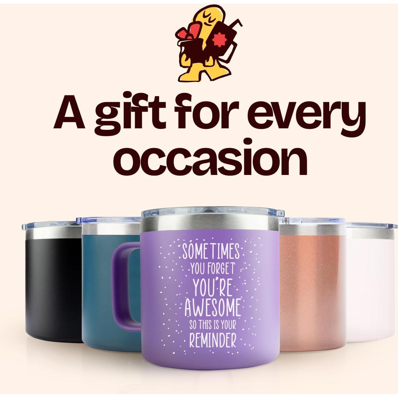 Taza de Café Morada 14oz KLUBI - Regalo Cumpleaños Mujeres