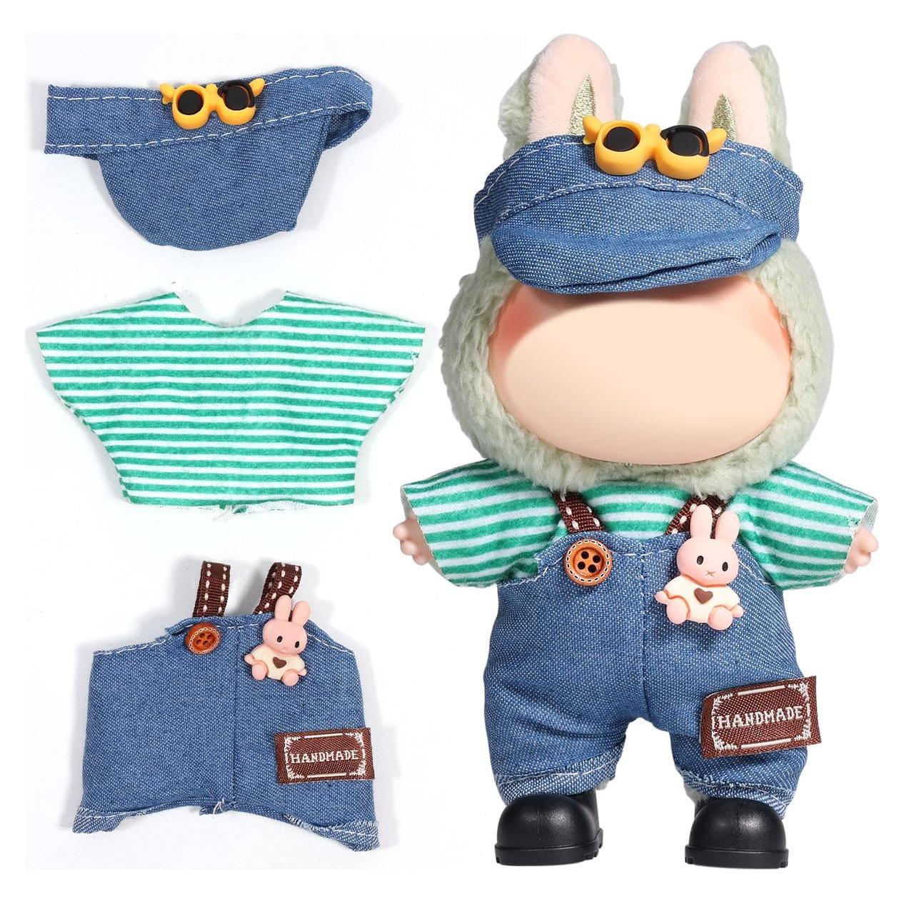Conjunto de Ropa para Muñeca AICase 17cm - 3 Piezas Denim