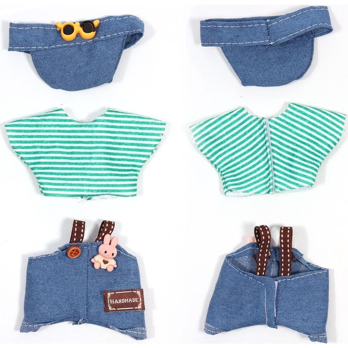 Conjunto de Ropa para Muñeca AICase 17cm - 3 Piezas Denim