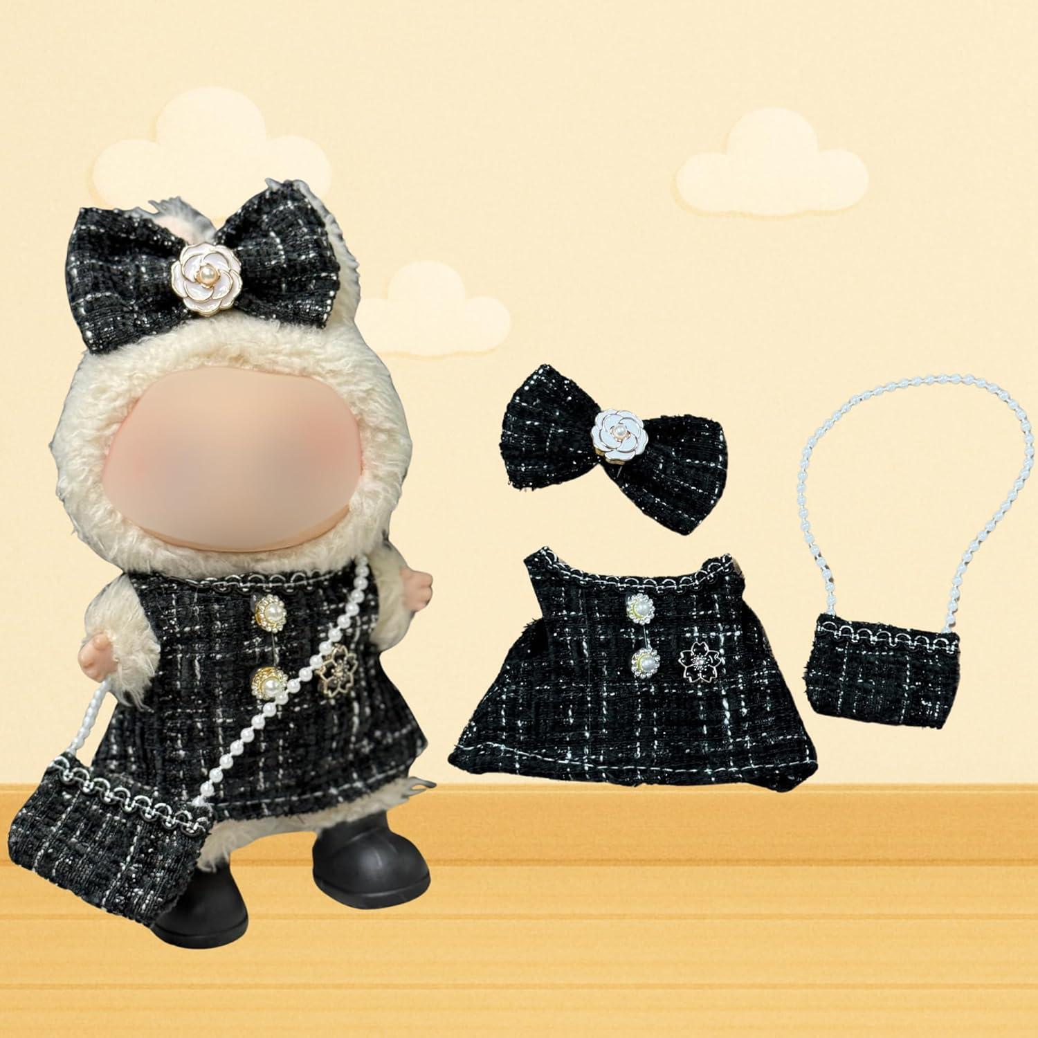 3 Conjuntos de Ropa para Muñecas Labubu 15-17 cm - Estilo Variado