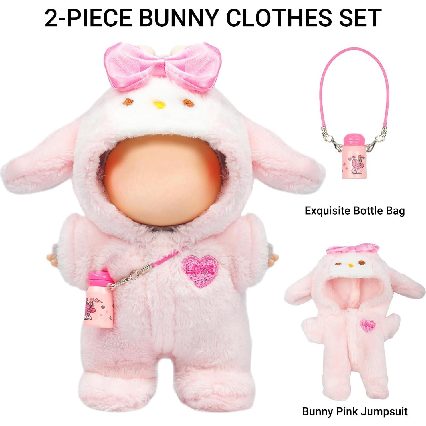 Conjunto Ropa de Muñeca 15-17cm Ariker Mono Conejo Rosa