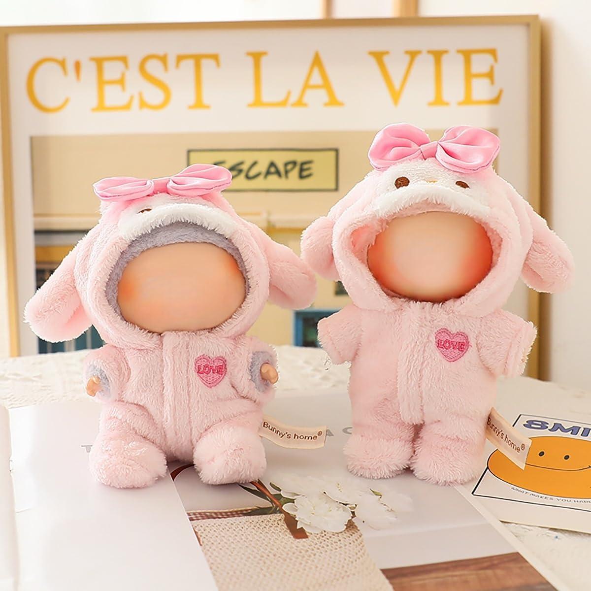 Conjunto Ropa de Muñeca 15-17cm Ariker Mono Conejo Rosa