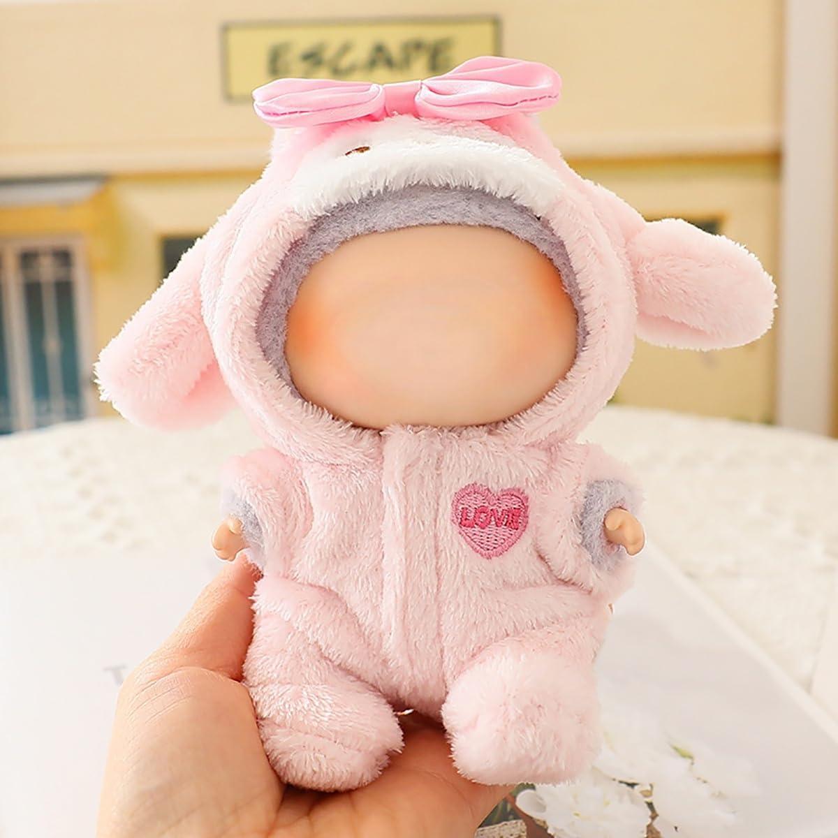 Conjunto Ropa de Muñeca 15-17cm Ariker Mono Conejo Rosa