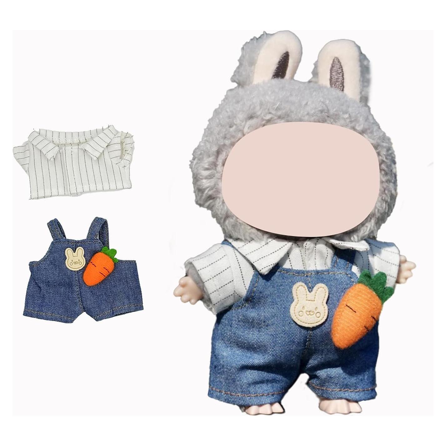 Conjunto de Ropa para Muñecas 17cm BADA-LNM Overoles Mezclilla