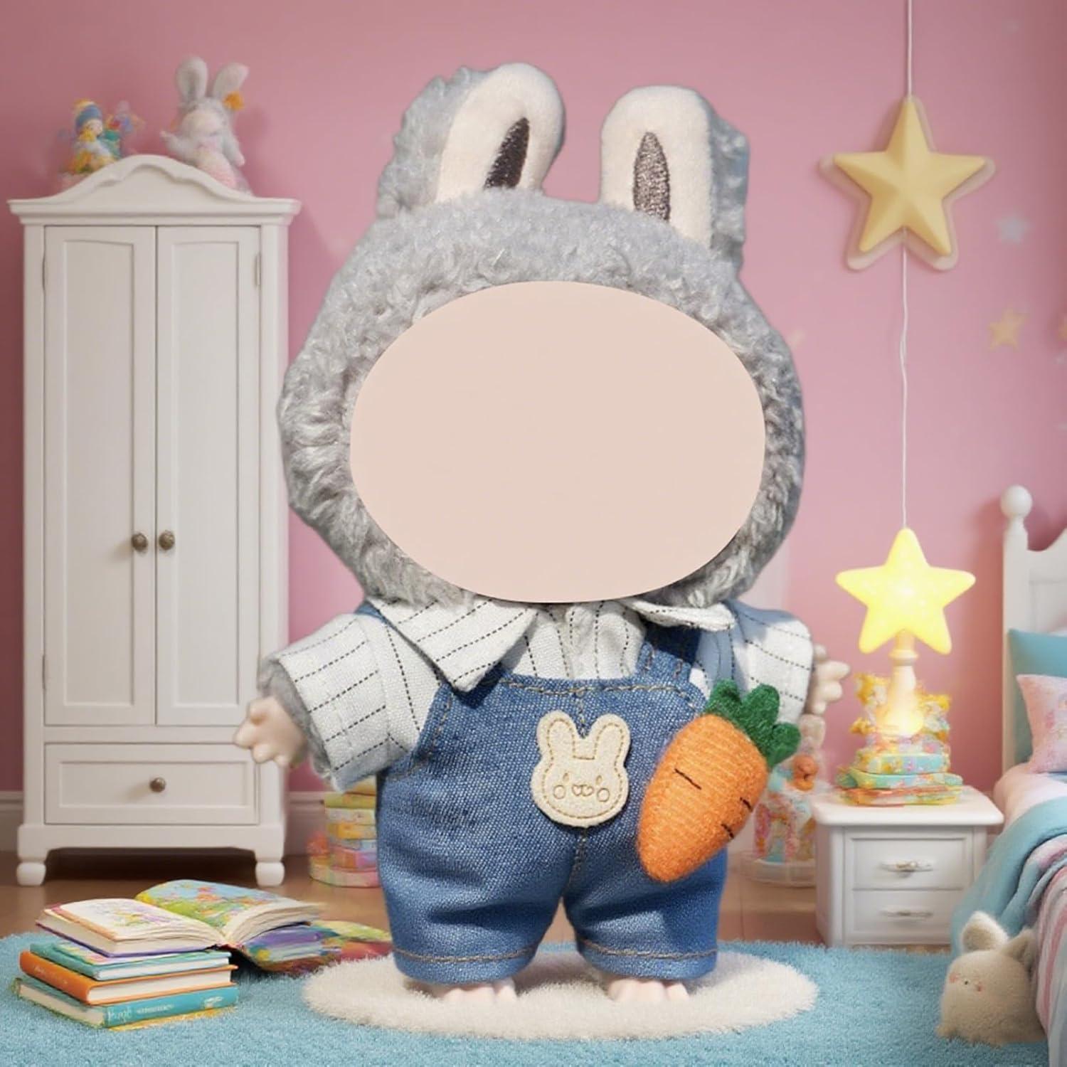 Conjunto de Ropa para Muñecas 17cm BADA-LNM Overoles Mezclilla