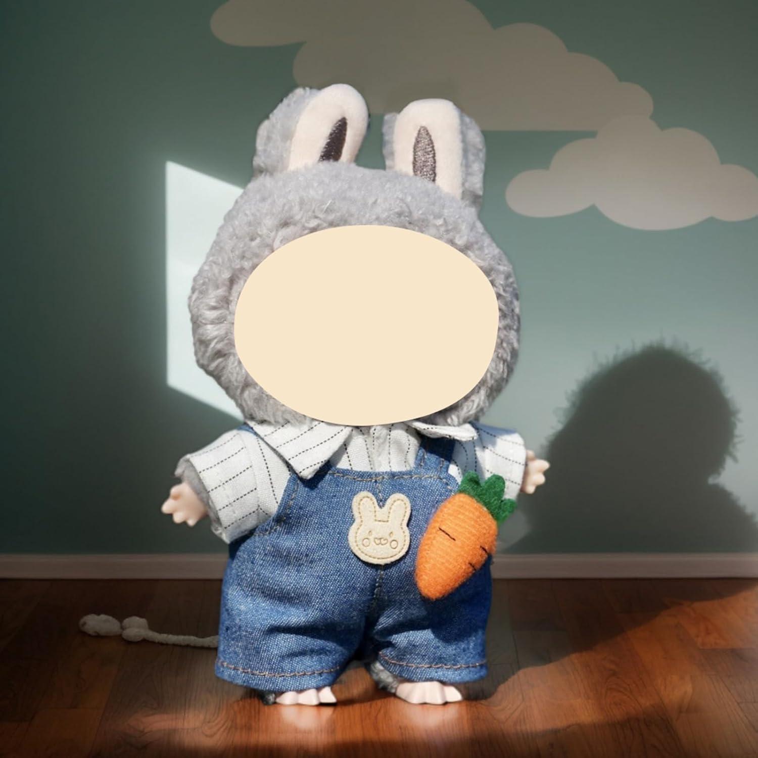 Conjunto de Ropa para Muñecas 17cm BADA-LNM Overoles Mezclilla