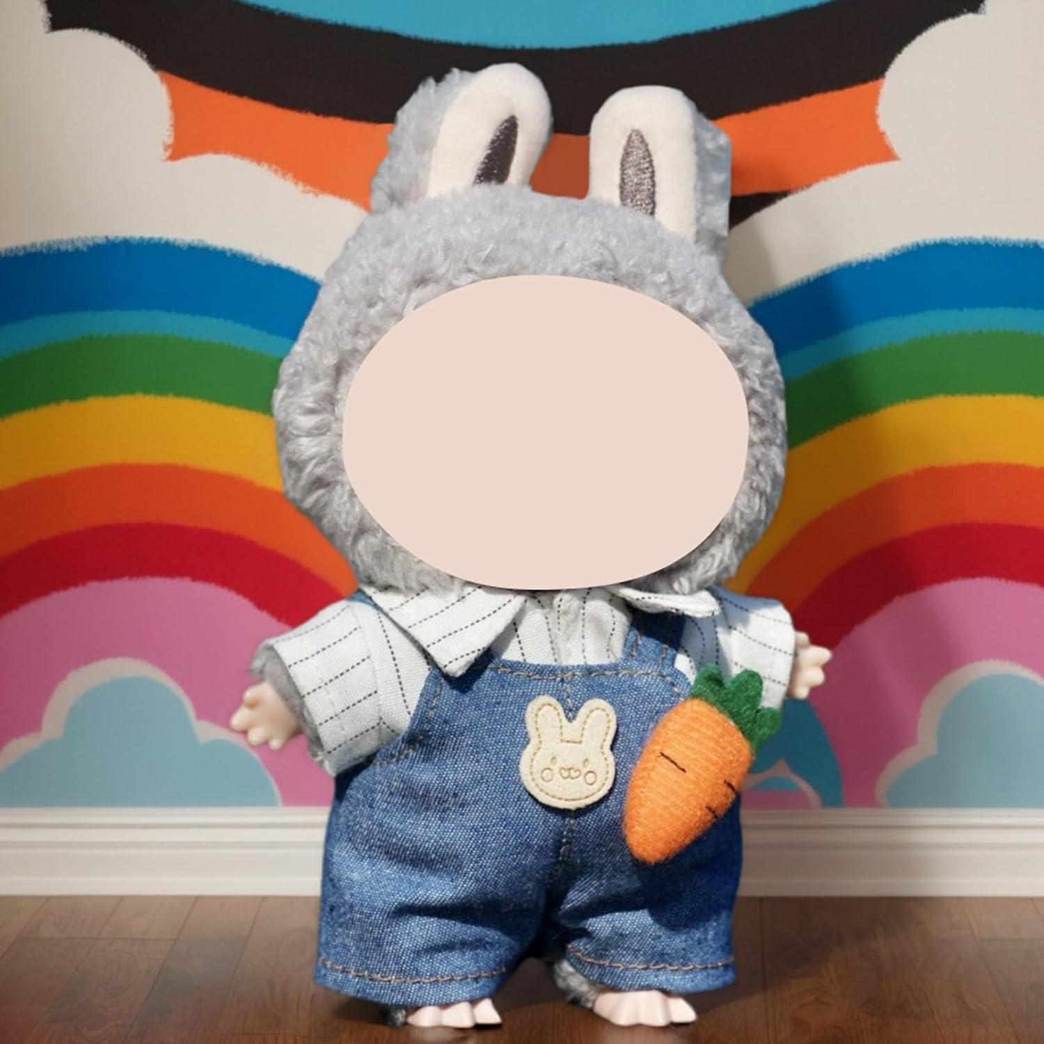 Conjunto de Ropa para Muñecas 17cm BADA-LNM Overoles Mezclilla