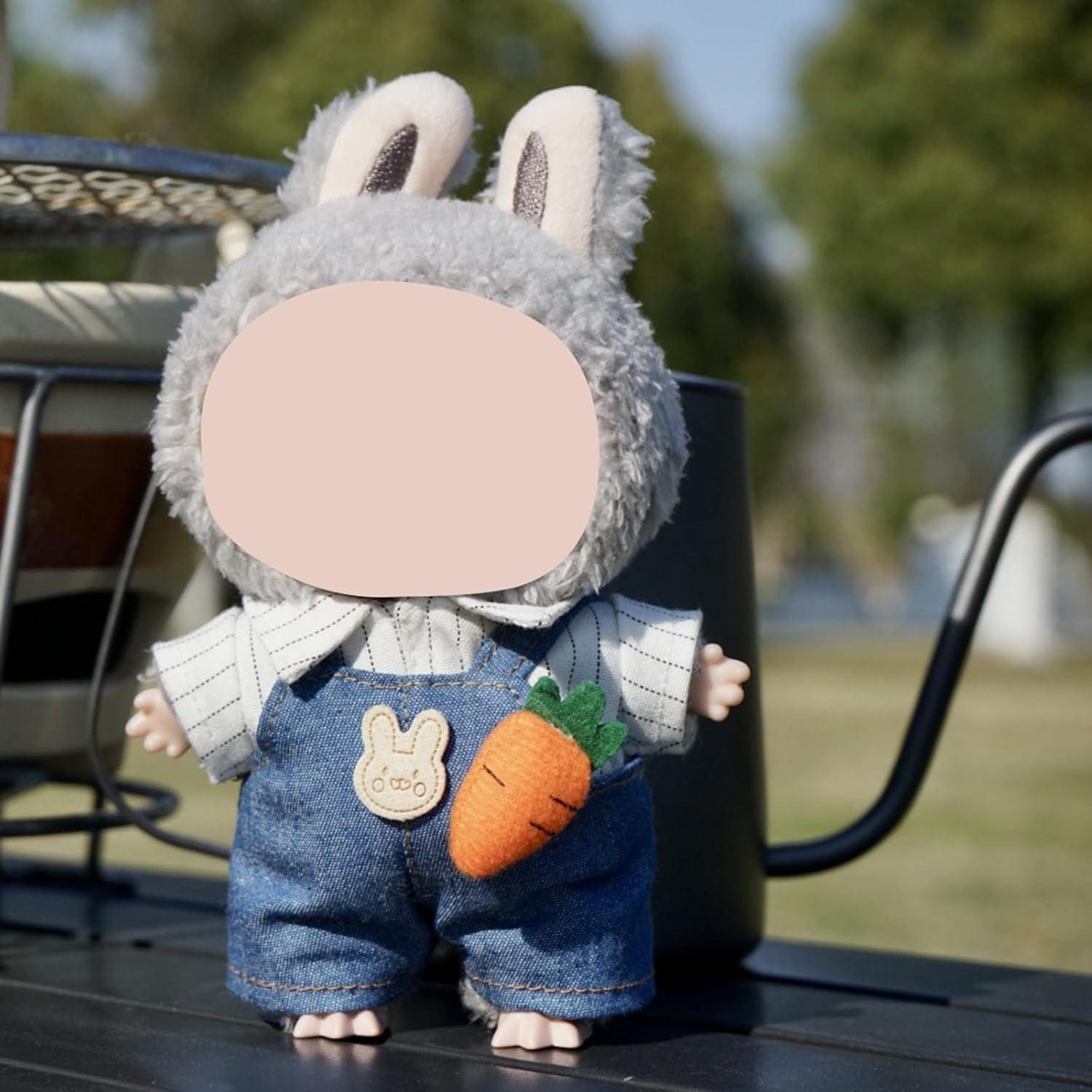 Conjunto de Ropa para Muñecas 17cm BADA-LNM Overoles Mezclilla