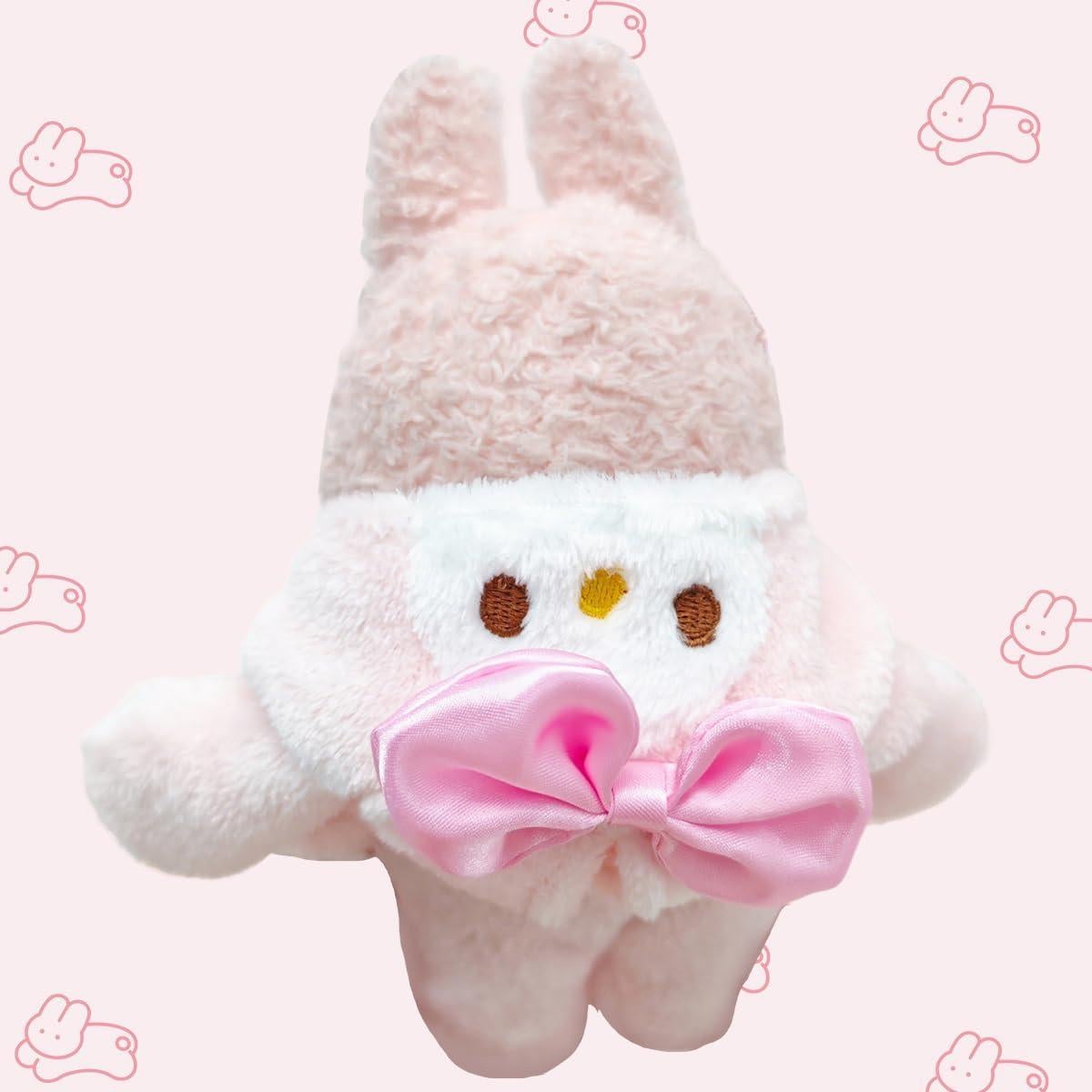 Conjunto de Ropa de Muñeca 17cm Labubu Estilo 5 Conejo Rosa