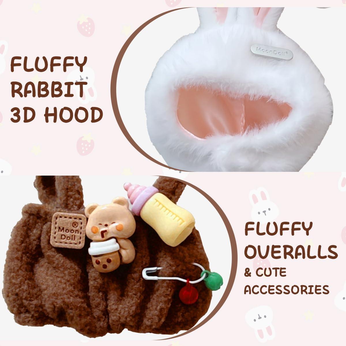 Conjunto de Ropa para Muñecas 17cm Labubu Conejo Kawaii