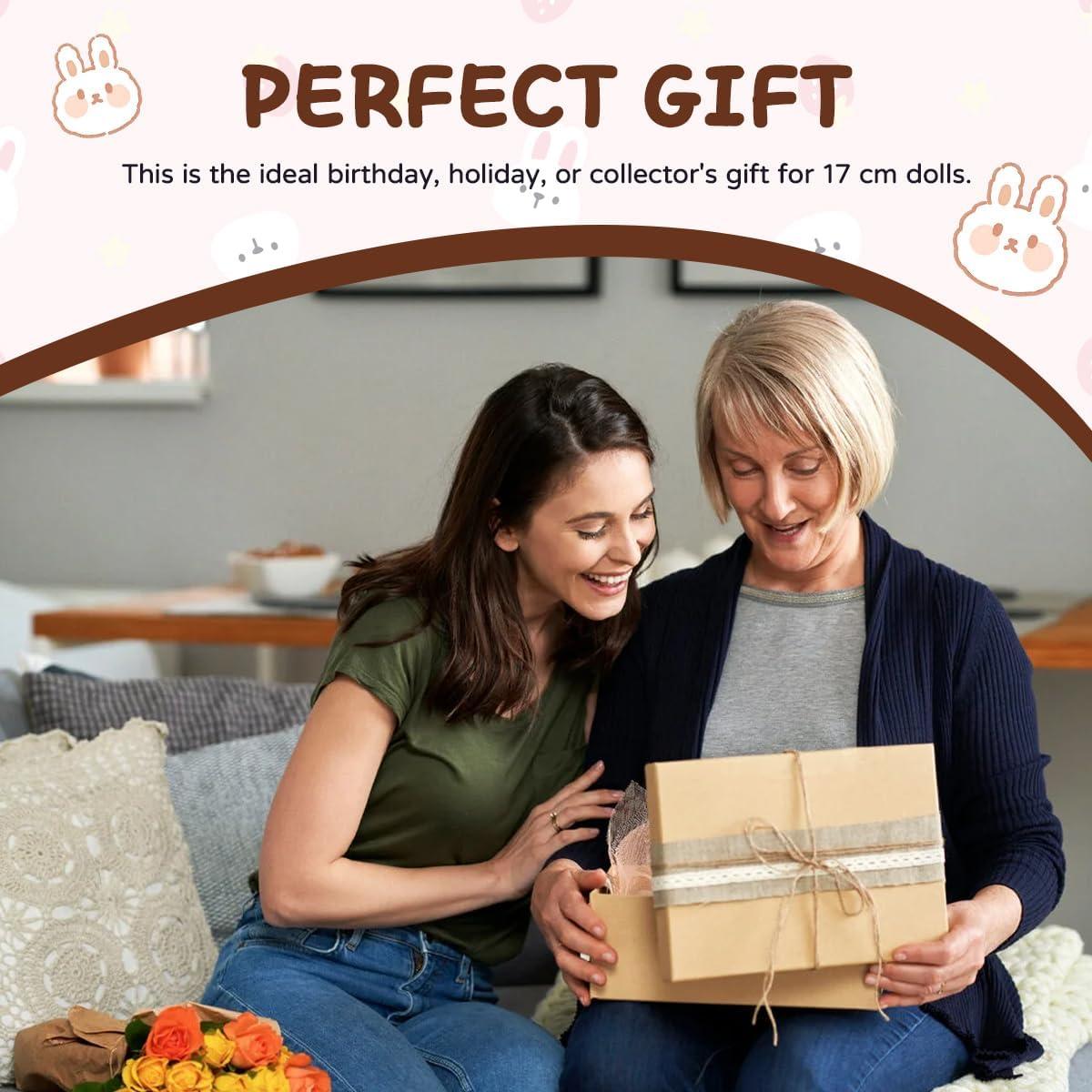 Conjunto de Ropa para Muñecas 17cm Labubu Conejo Kawaii