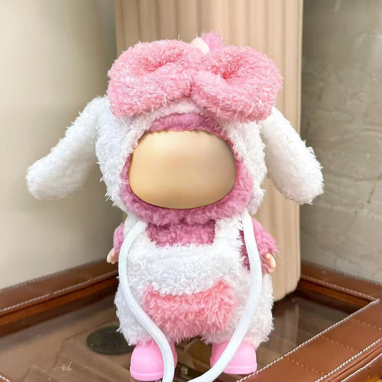 Conjunto de Ropa para Muñecas 17cm Hikyueo Sudadera y Falda Rosa