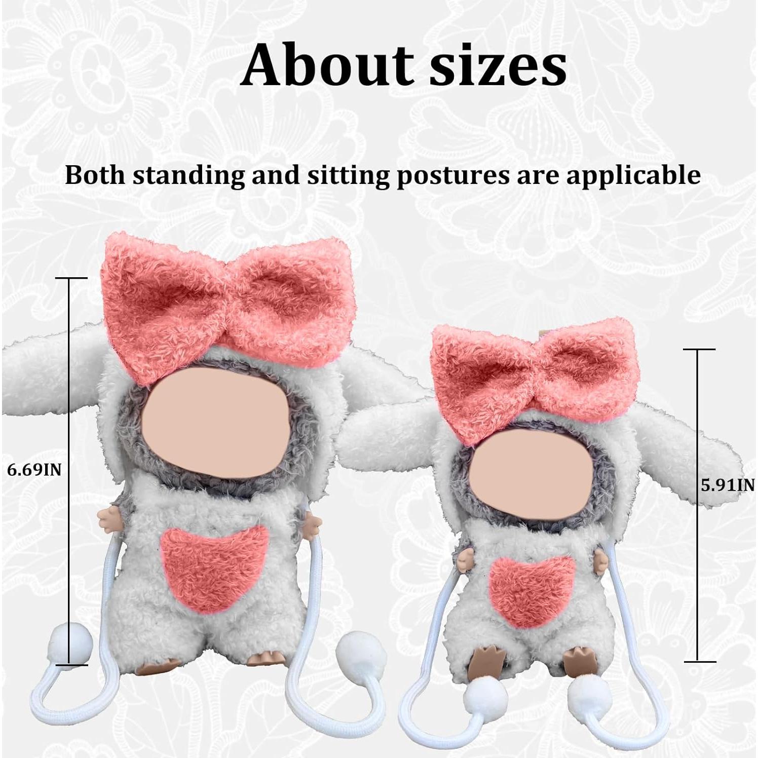 Conjunto de Ropa para Muñecas 17cm Hikyueo Sudadera y Falda Rosa