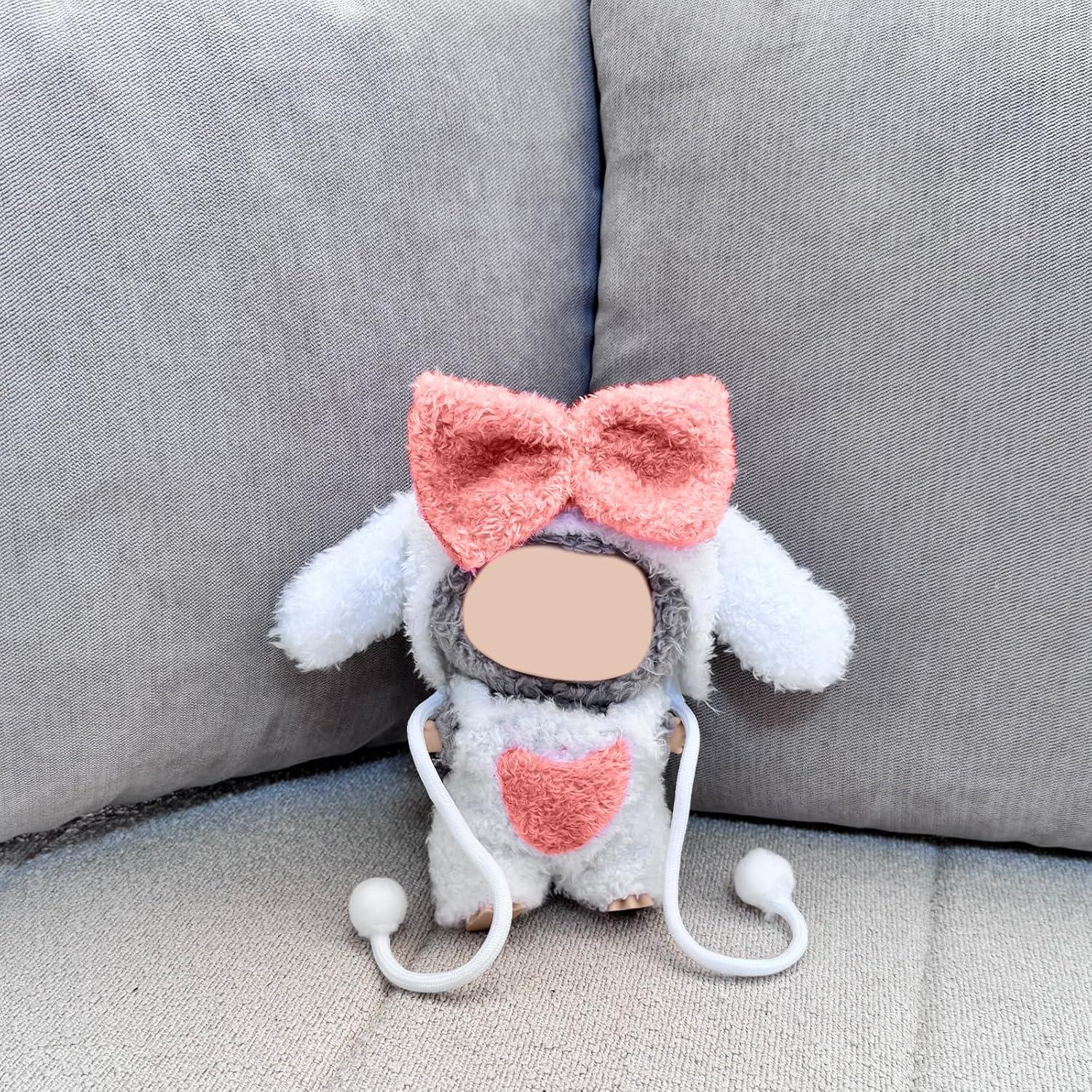 Conjunto de Ropa para Muñecas 17cm Hikyueo Sudadera y Falda Rosa