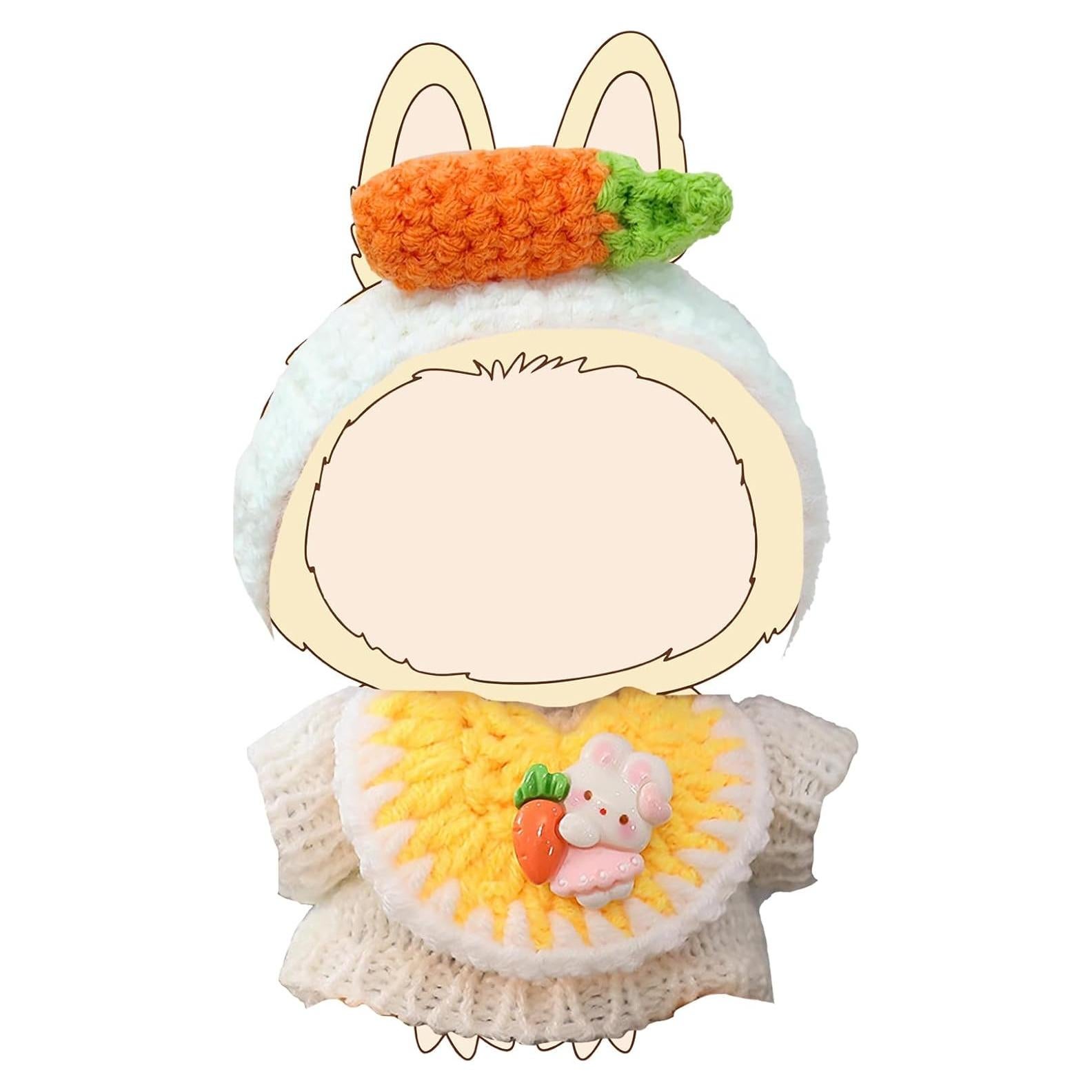 Ropa para muñecas Bubu 17 cm traje conejito y zanahoria