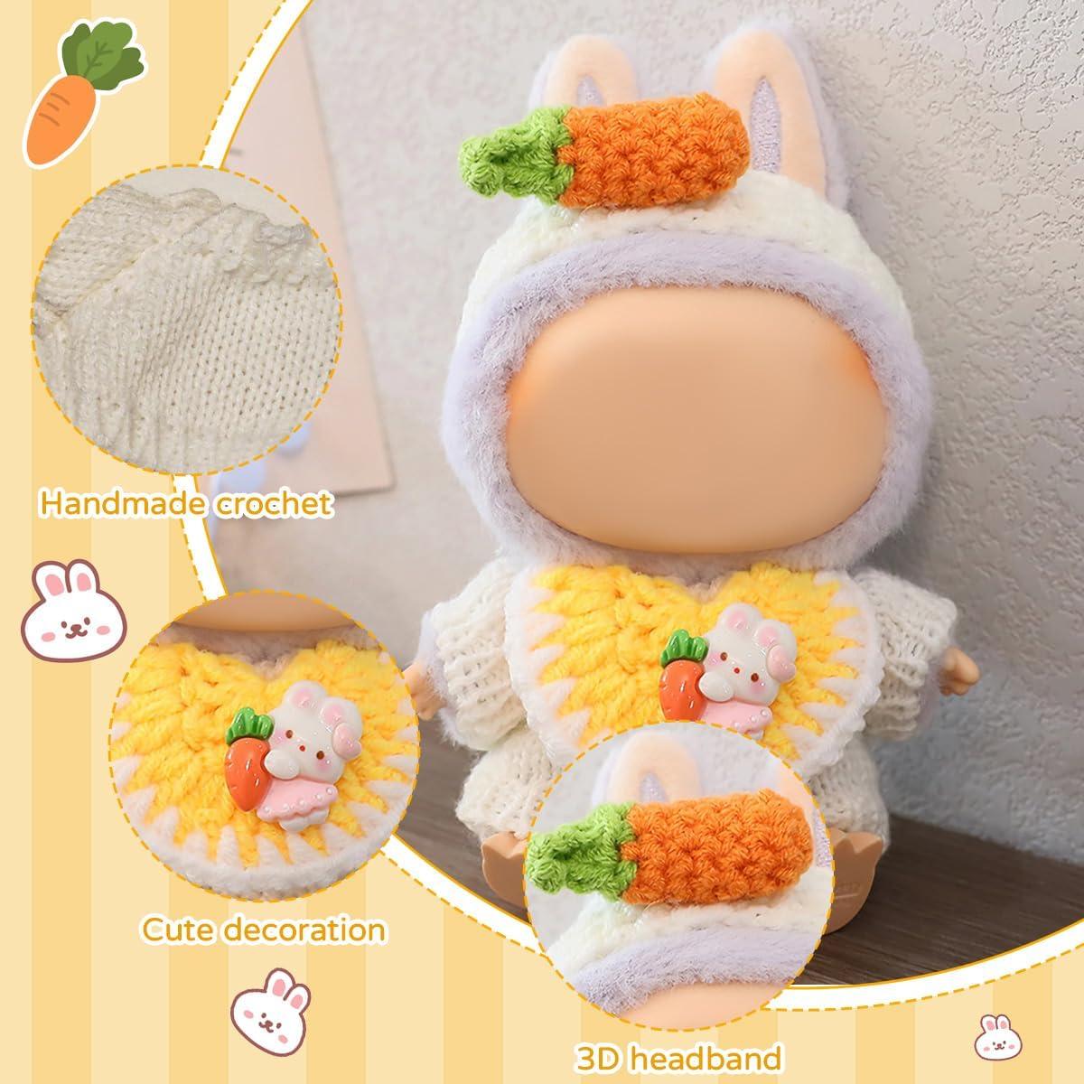 Ropa para muñecas Bubu 17 cm traje conejito y zanahoria