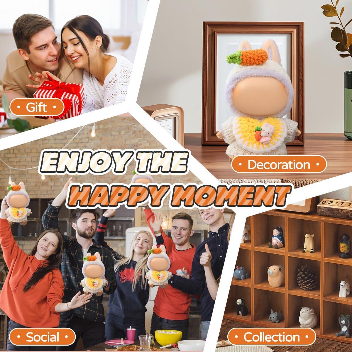 Ropa para muñecas Bubu 17 cm traje conejito y zanahoria