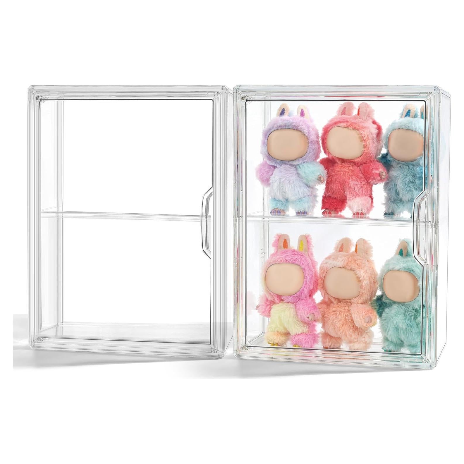 Caja de Exhibición Acrílica Wollibao para Figuras Labubu 35.5x26.7cm