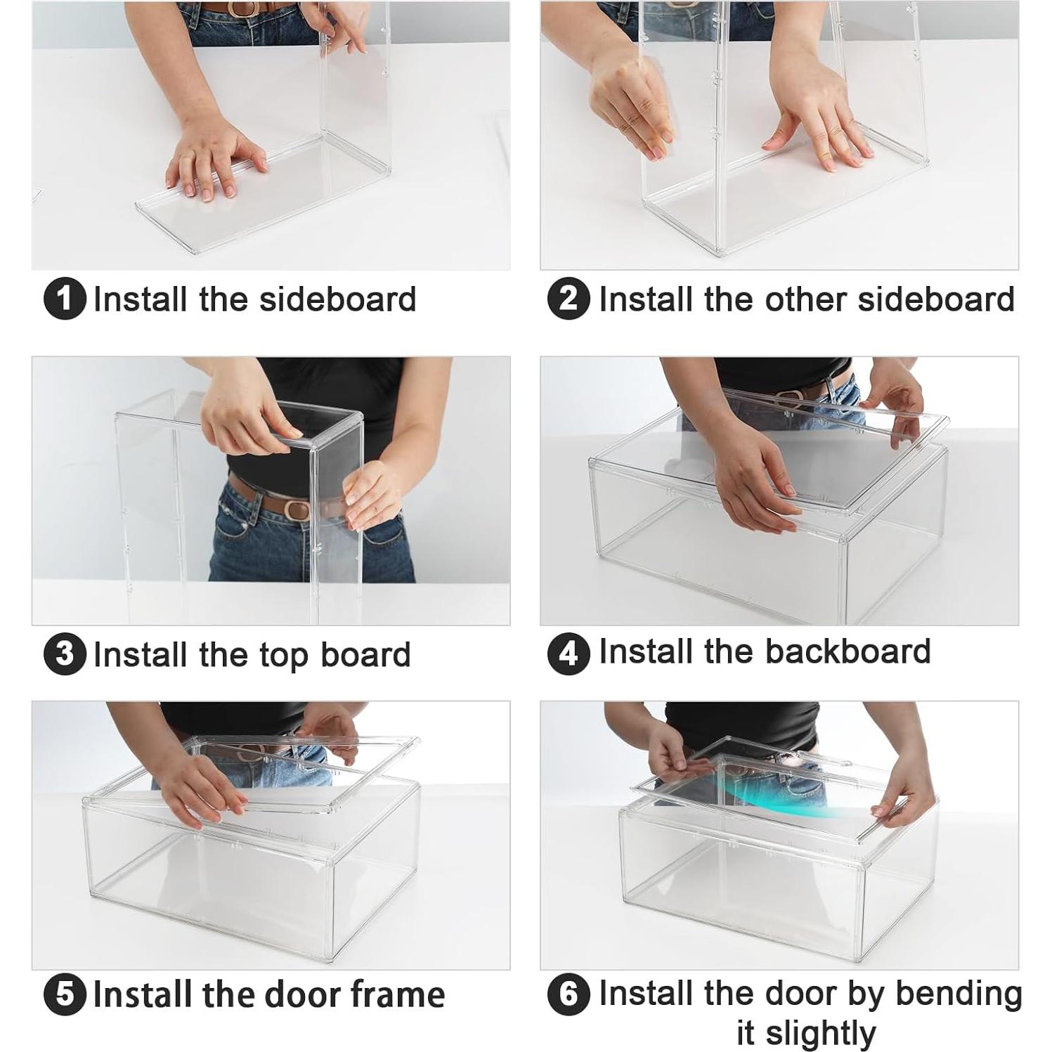 Caja de Exhibición Acrílica Wollibao para Figuras Labubu 35.5x26.7cm