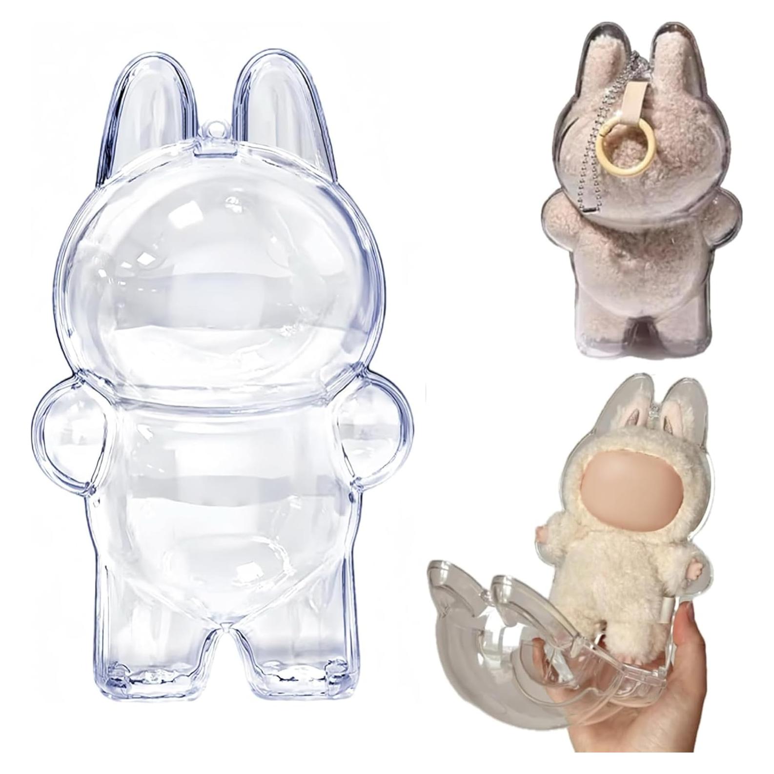 Funda Protectora Transparente LABUBU para Figuras de Pie