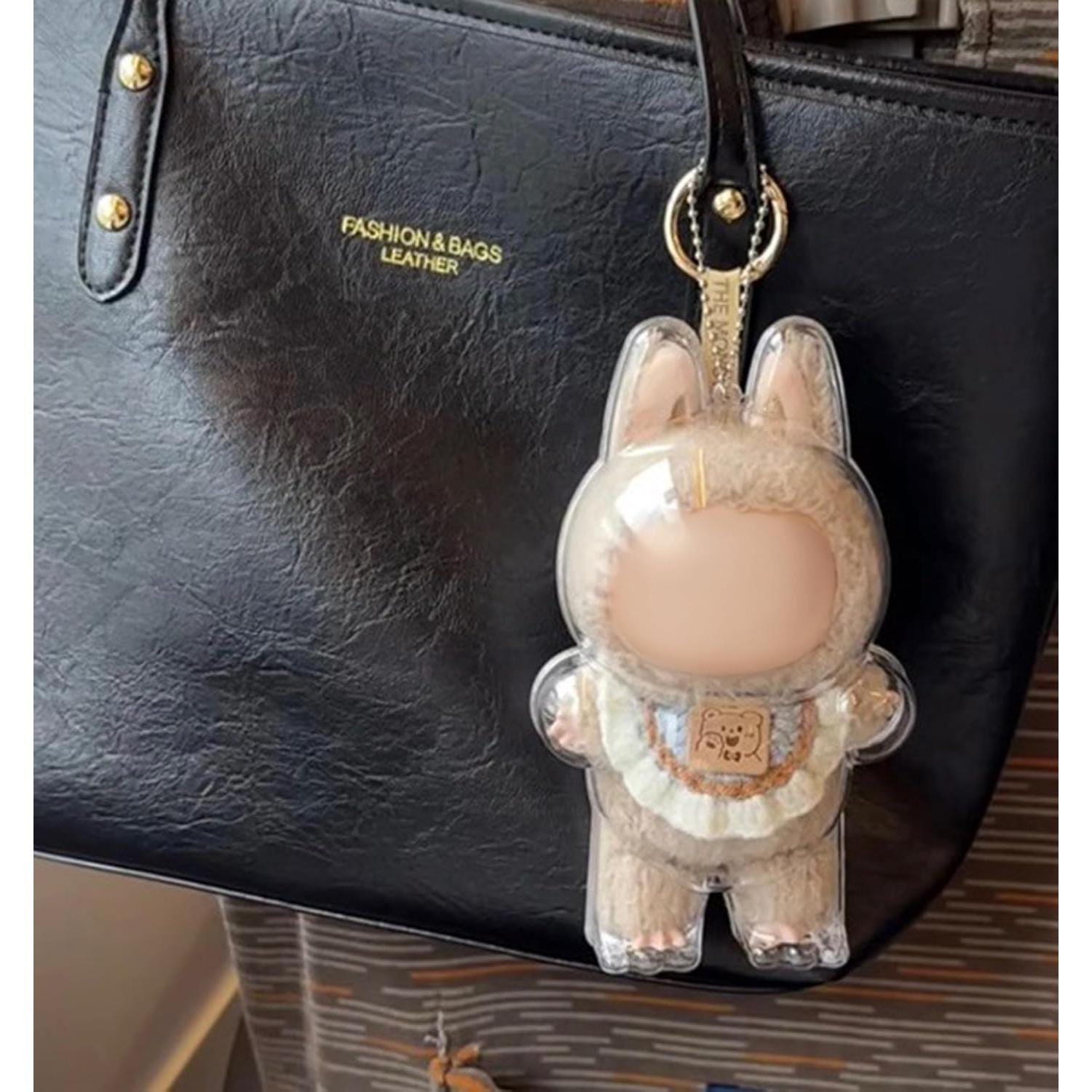 Funda Protectora Transparente LABUBU para Figuras de Pie