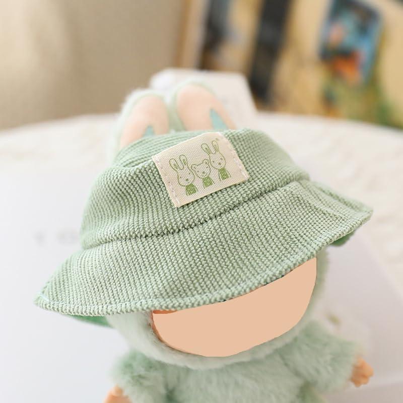 Conjunto de Ropa para Muñeca Labubu 5 Piezas Verde 15-17 cm