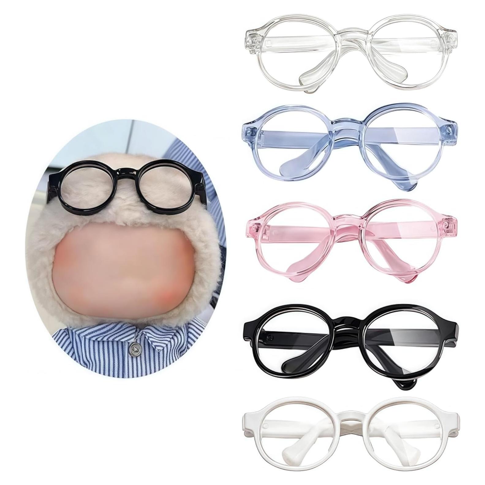 Juego de 5 Gafas para Muñecas Labubu - Estilo A, 10-17 cm