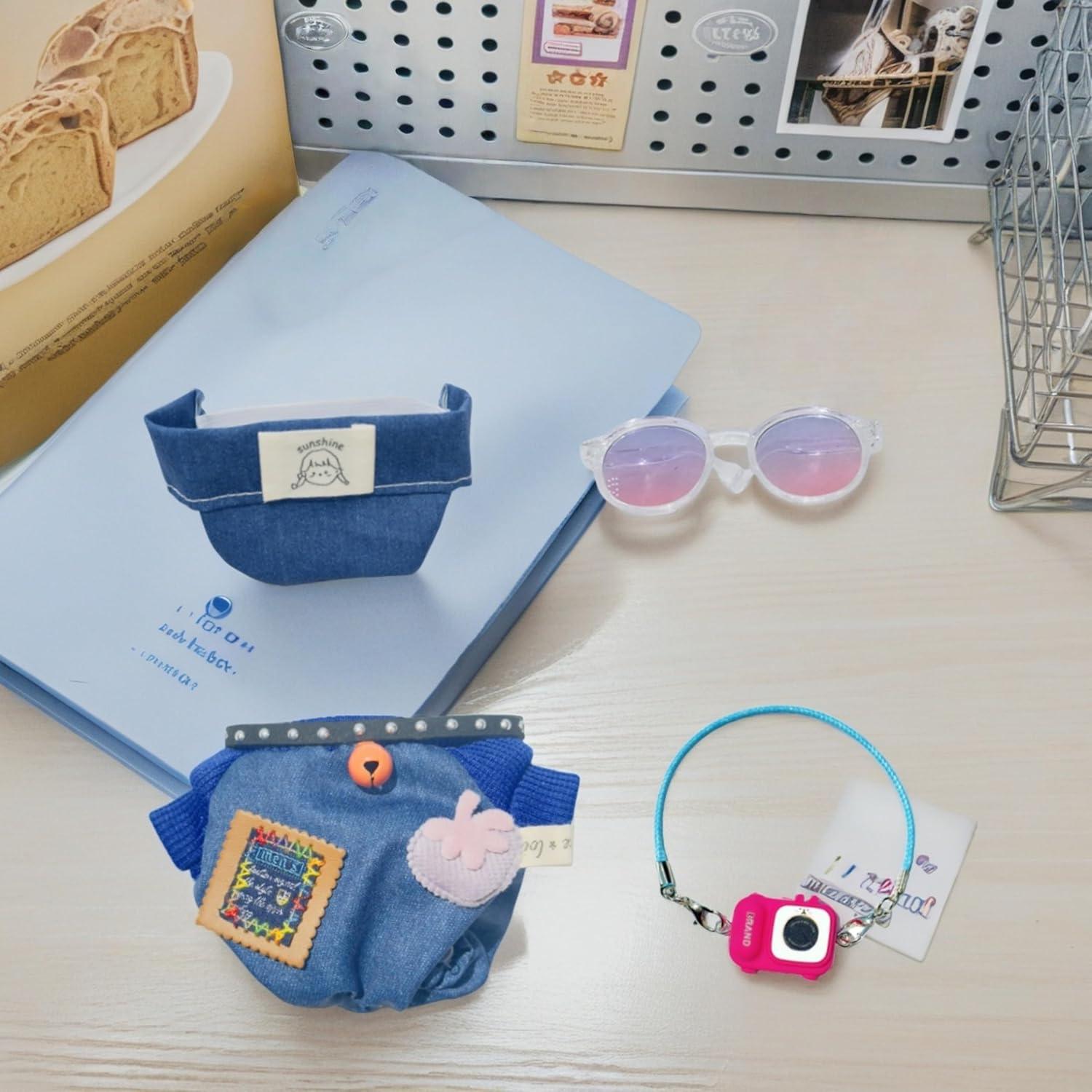 Conjunto de Ropa para Muñeca Labubu VeythKoveo 4 Piezas