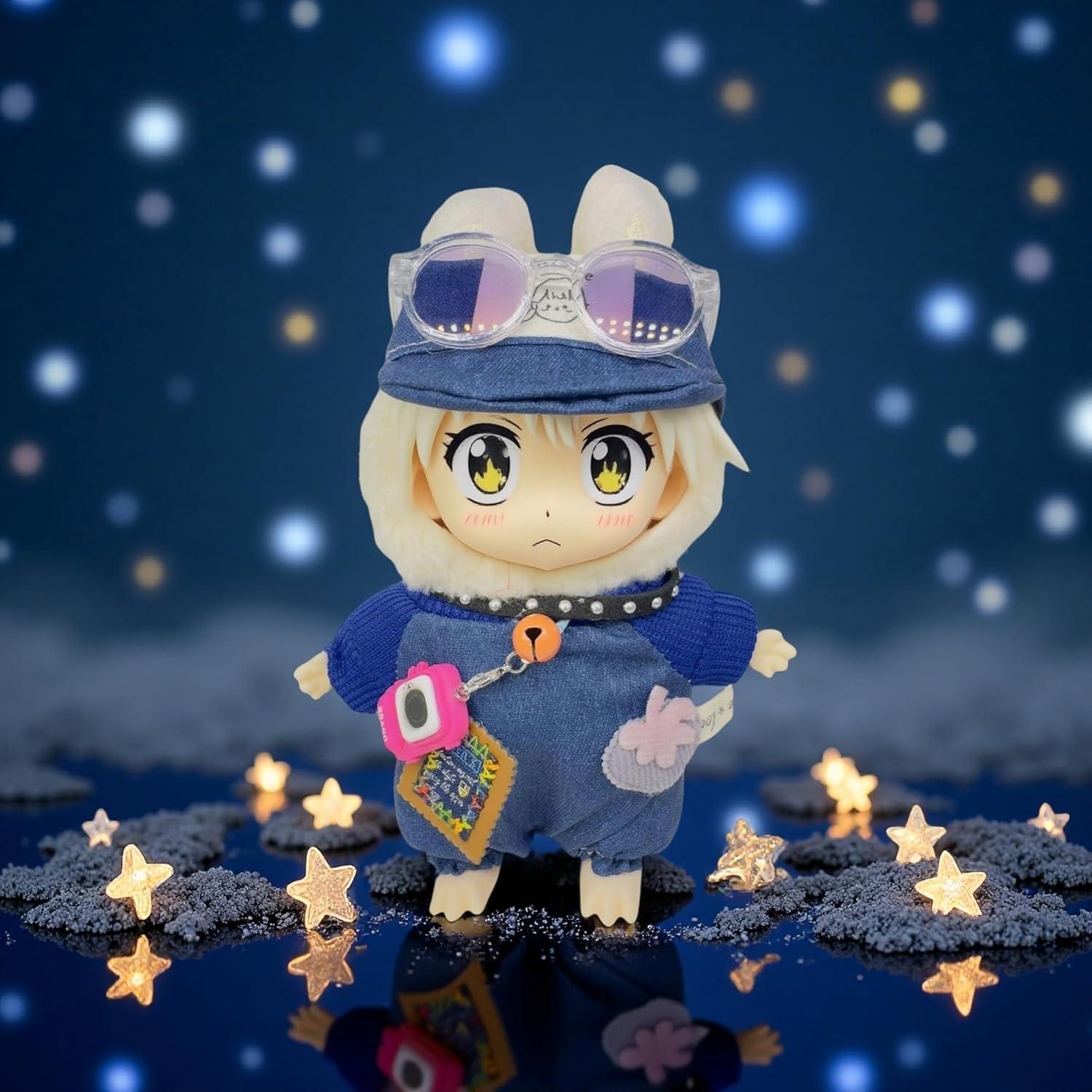 Conjunto de Ropa para Muñeca Labubu VeythKoveo 4 Piezas