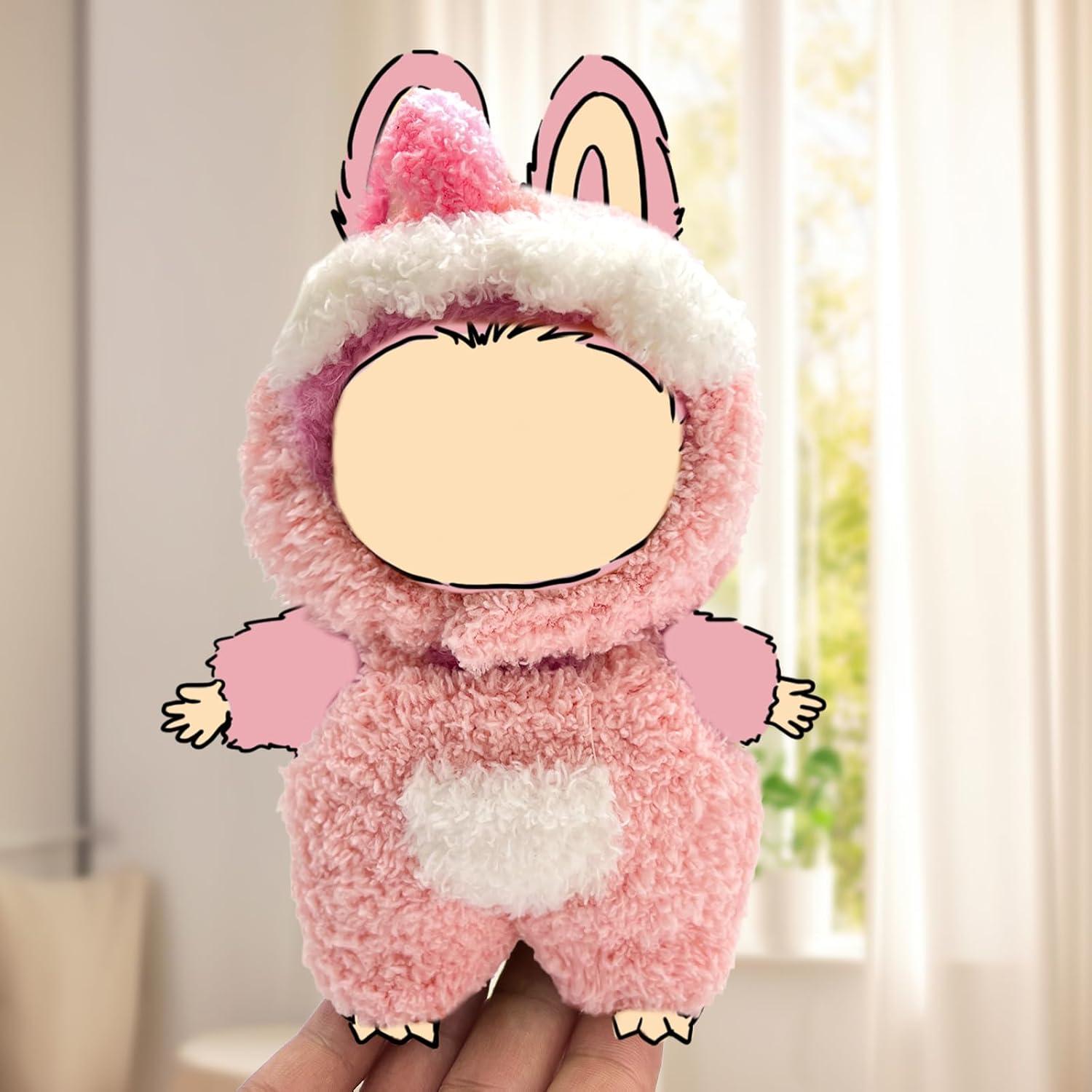 Ropa de Muñeca 17 cm LUFZFEU Traje Dinosaurio Rosa