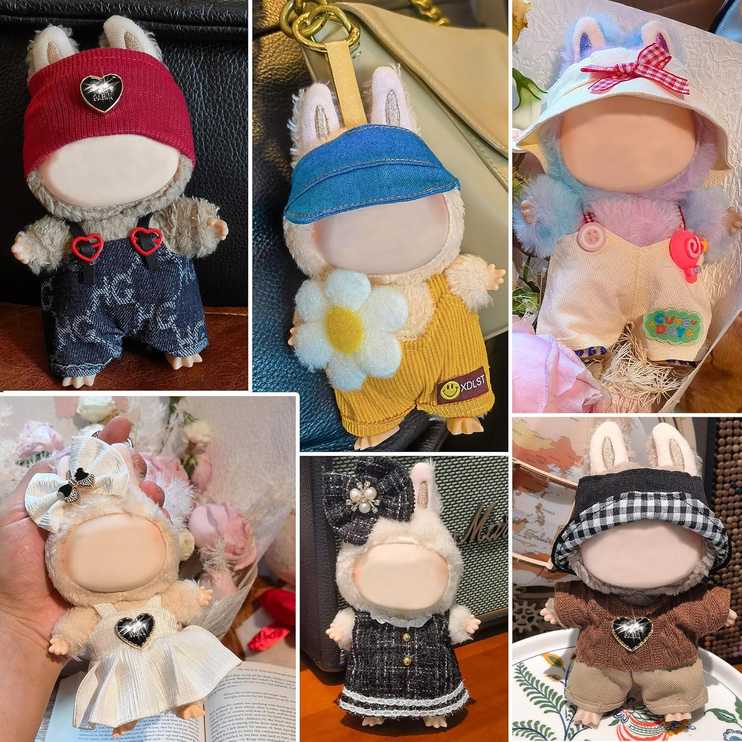 Conjunto de Ropa para Muñecas de Peluche 17cm Ebuddy - 6 Atuendos