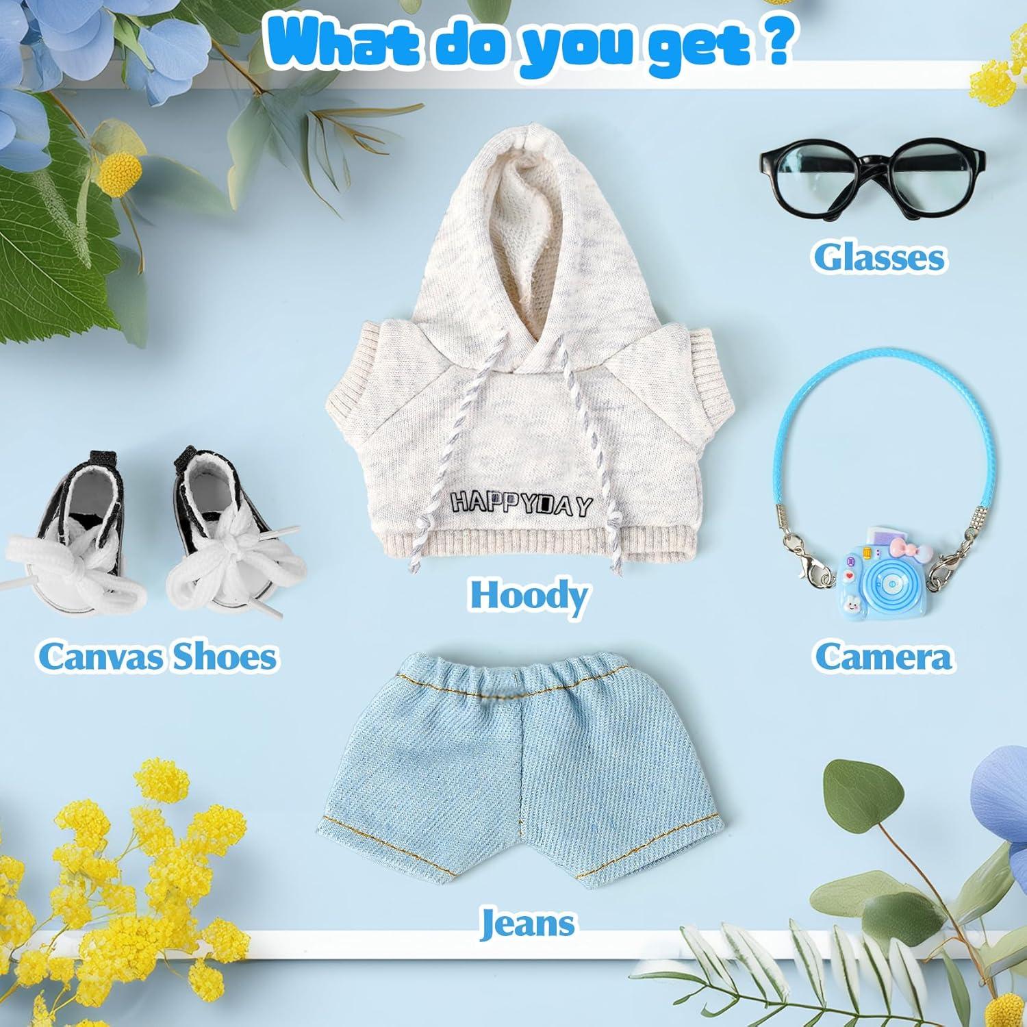 Conjunto de Ropa para Muñecas 17cm ARTST - Sudadera y Jeans