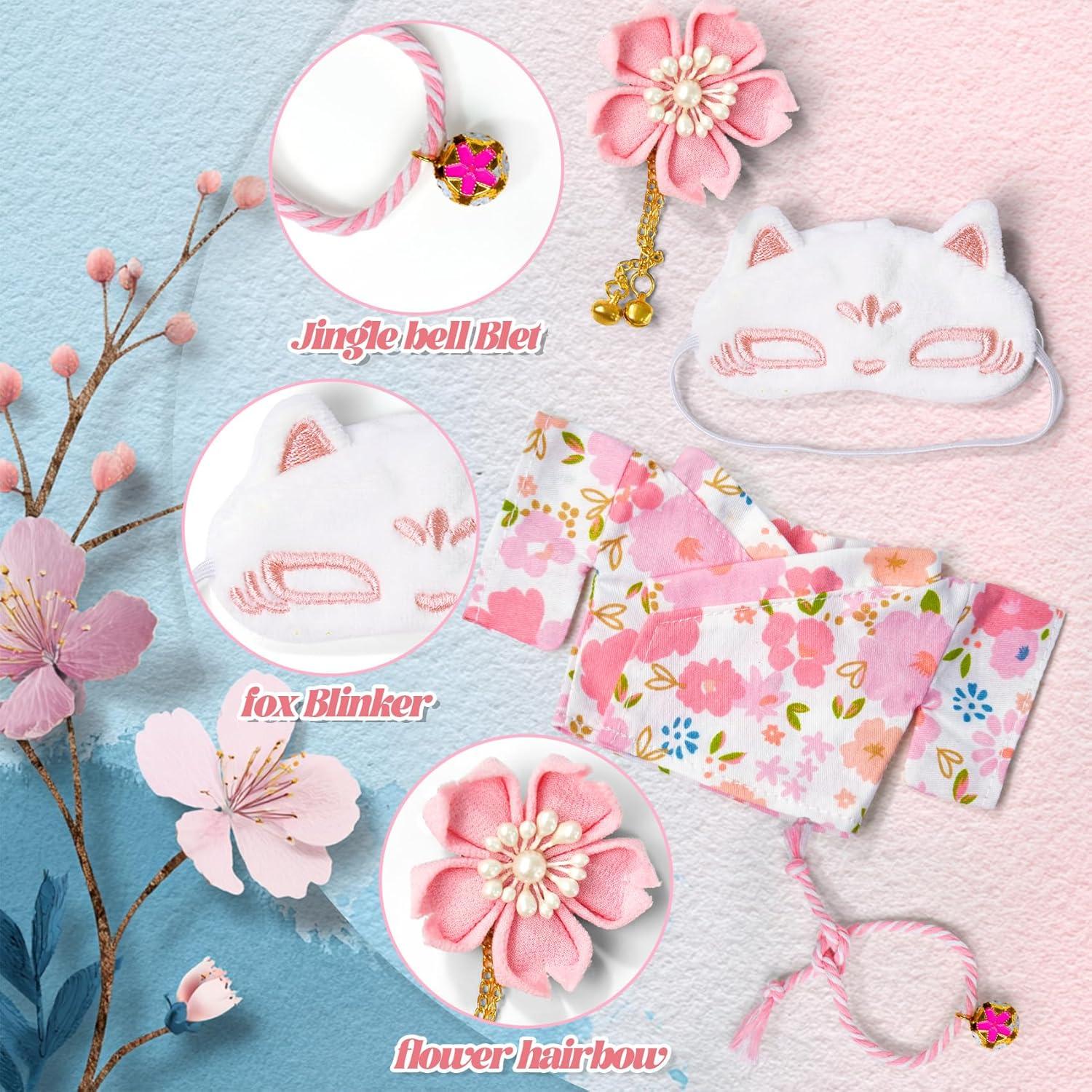 Conjunto de Kimono Rosa para Muñeca 17cm ARTST - Accesorios Kawaii