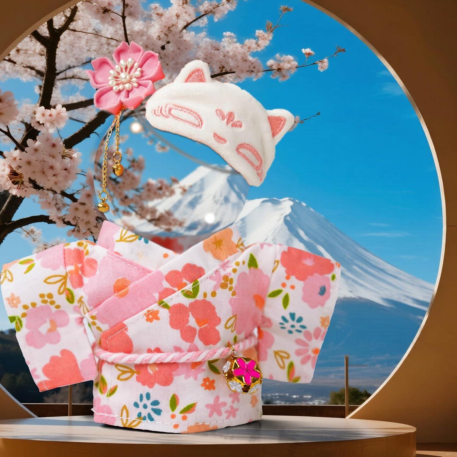 Conjunto de Kimono Rosa para Muñeca 17cm ARTST - Accesorios Kawaii