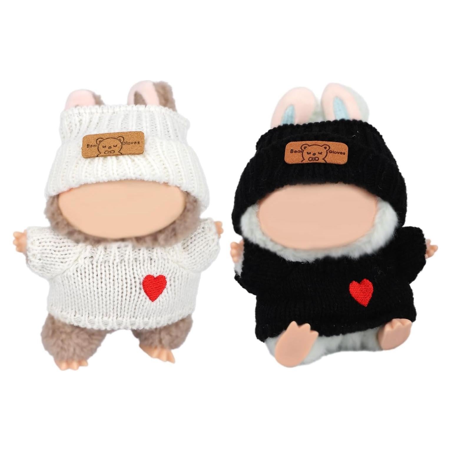 Conjunto de Ropa para Muñecas SAVITA - 2 Atuendos Blancos y Negros