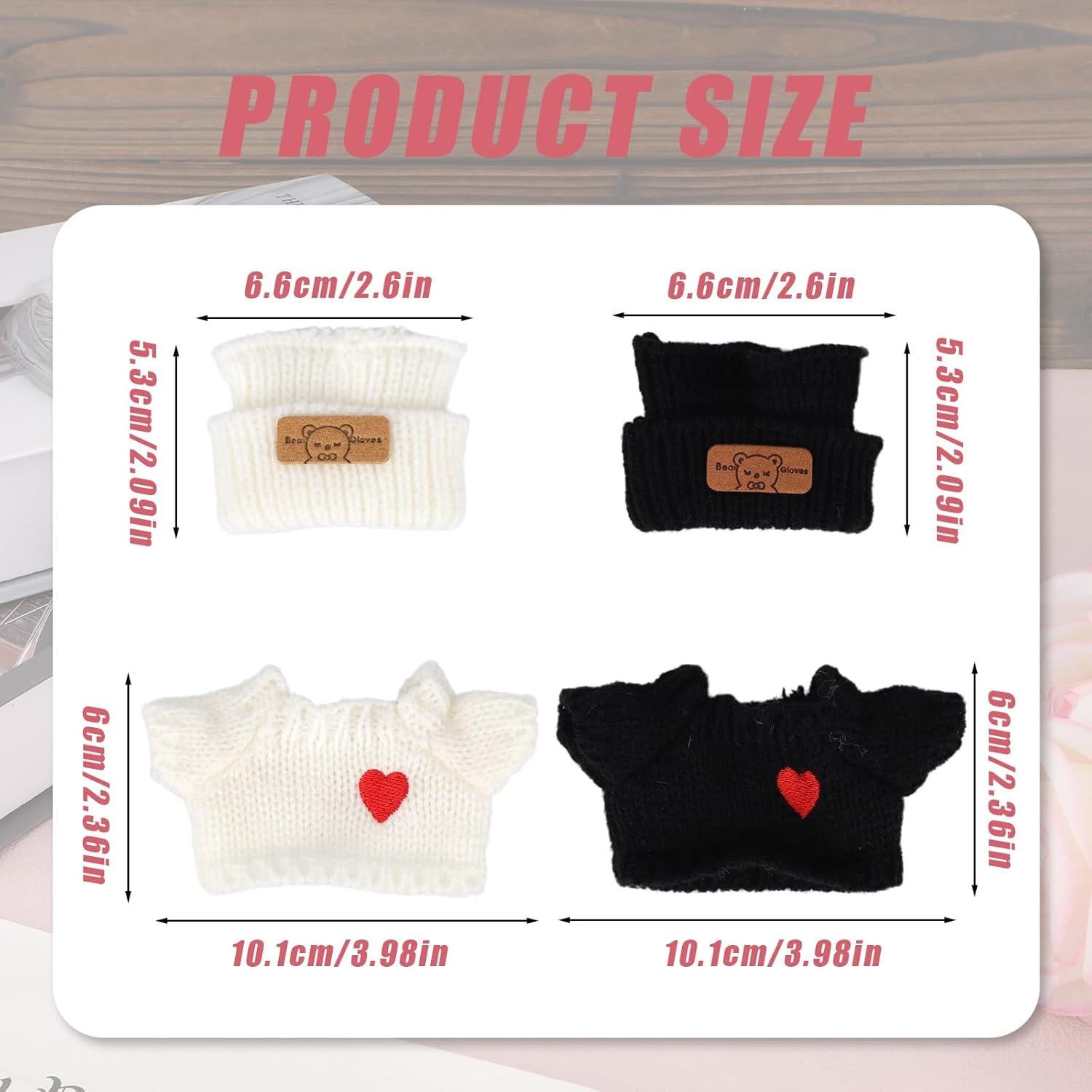 Conjunto de Ropa para Muñecas SAVITA - 2 Atuendos Blancos y Negros