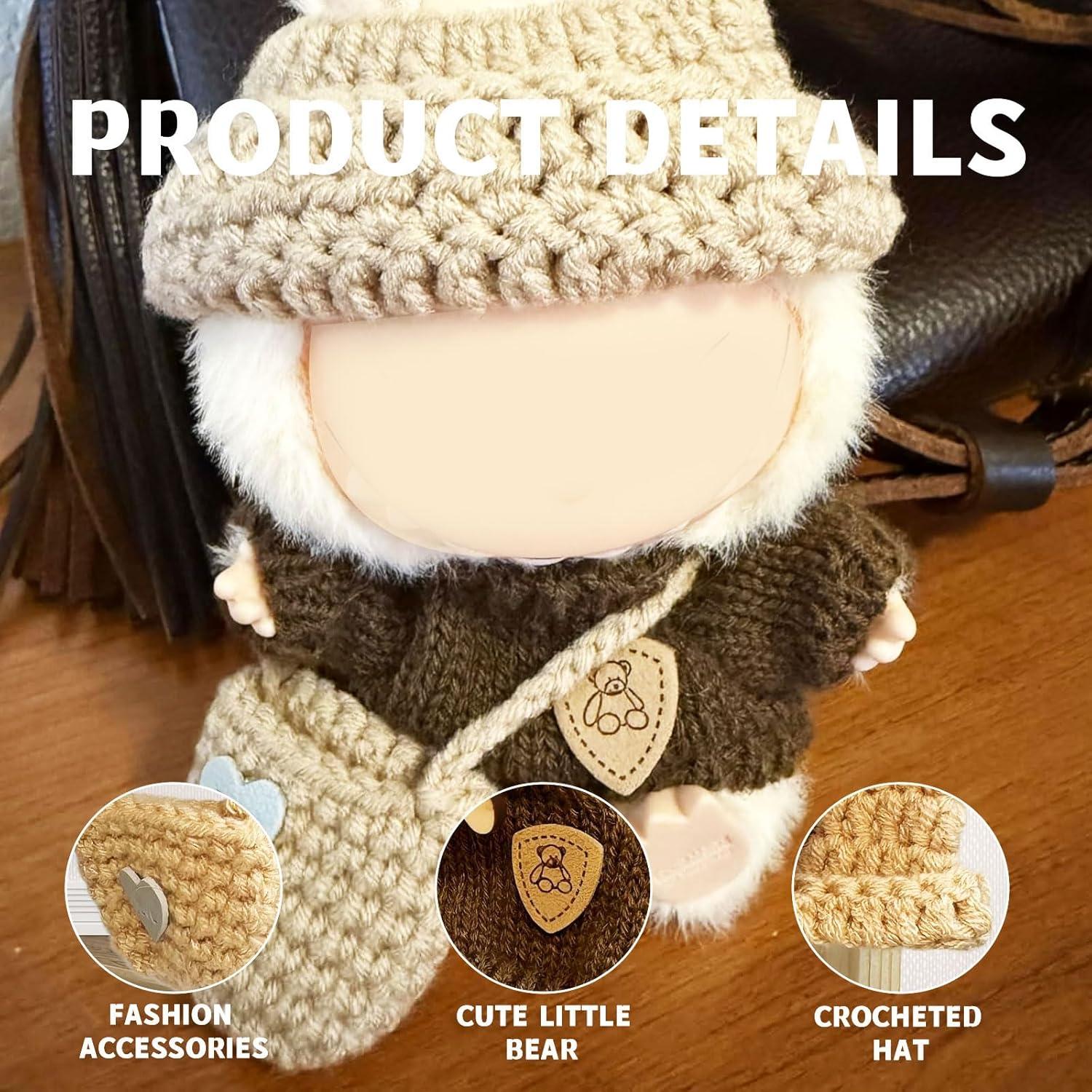 Ropa y accesorios para muñecas Pegxtwu DC-168 Marrón 15-17 cm