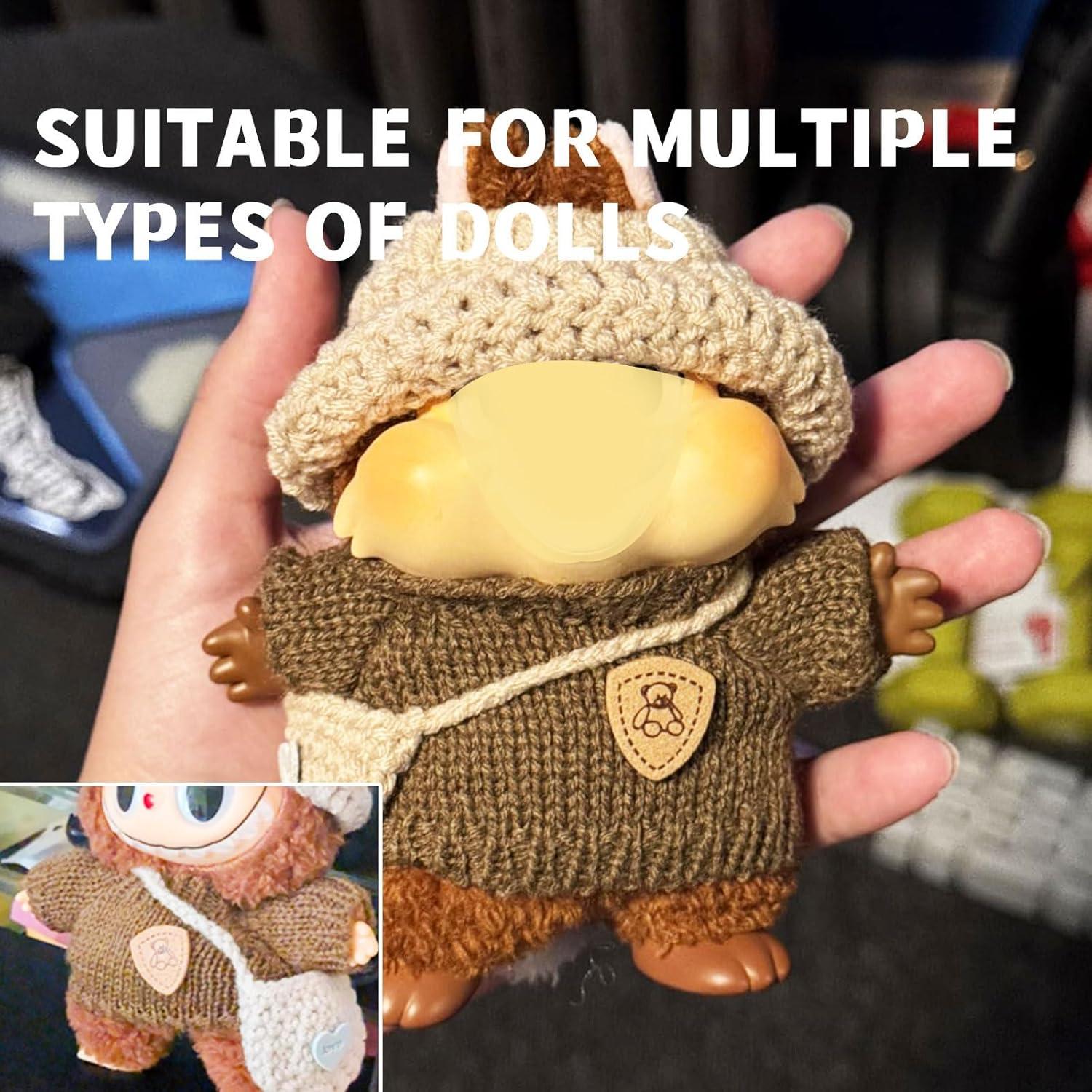 Ropa y accesorios para muñecas Pegxtwu DC-168 Marrón 15-17 cm