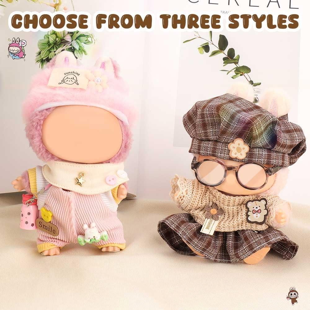 Conjunto de Ropa para Muñeca WALLFID 17cm 4 Piezas Rosa Dulce