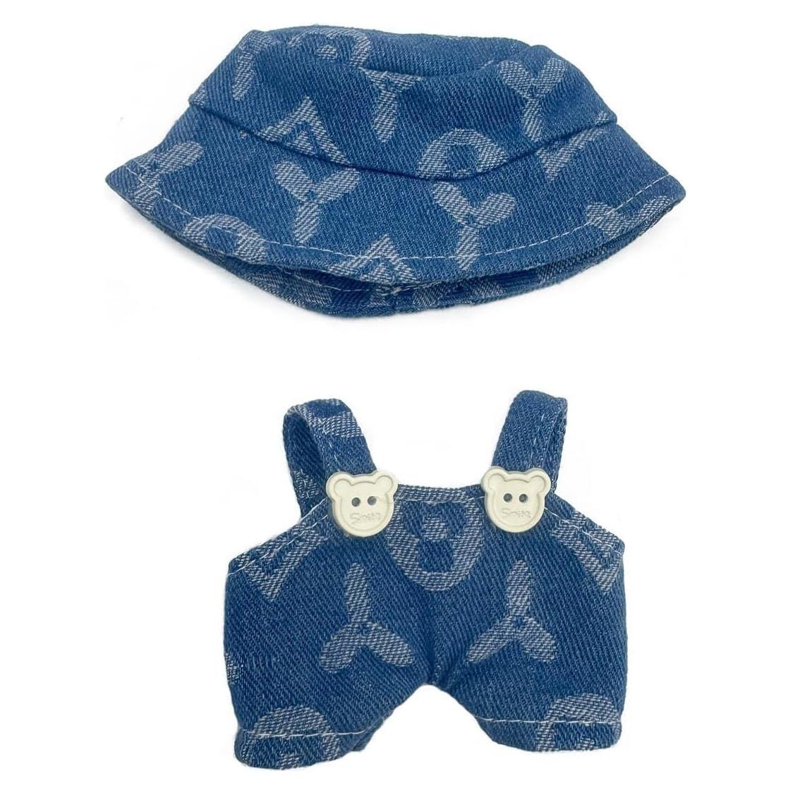 Conjunto de Ropa para Muñeca 17cm - Sombrero y Overoles