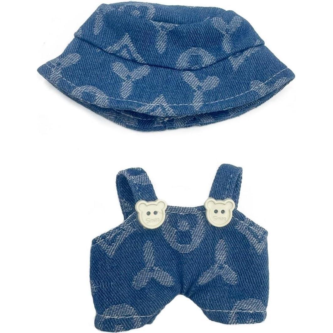 Conjunto de Ropa para Muñeca 17cm - Sombrero y Overoles