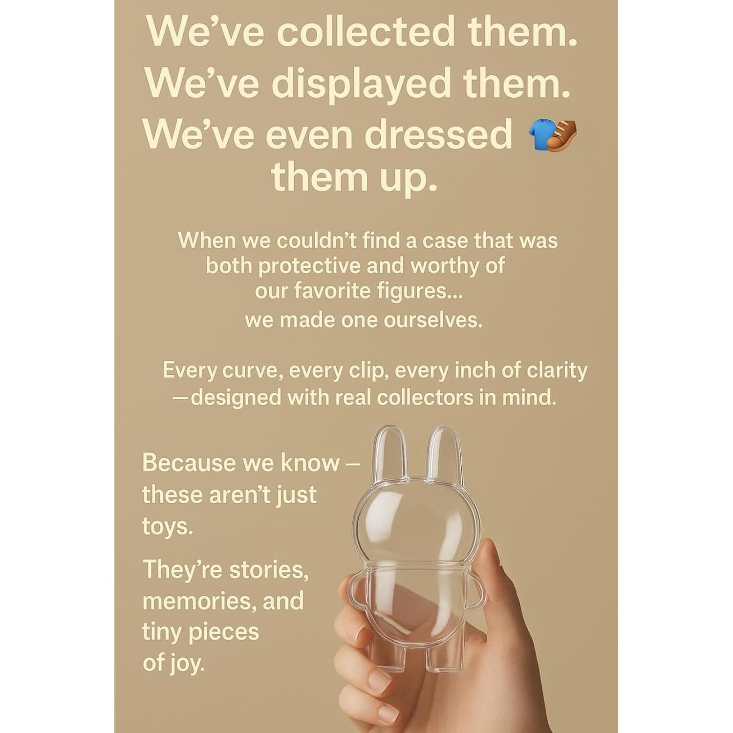 Funda Protectora para Figura de Pie HOWGOODY HG001 - Acrílico Transparente