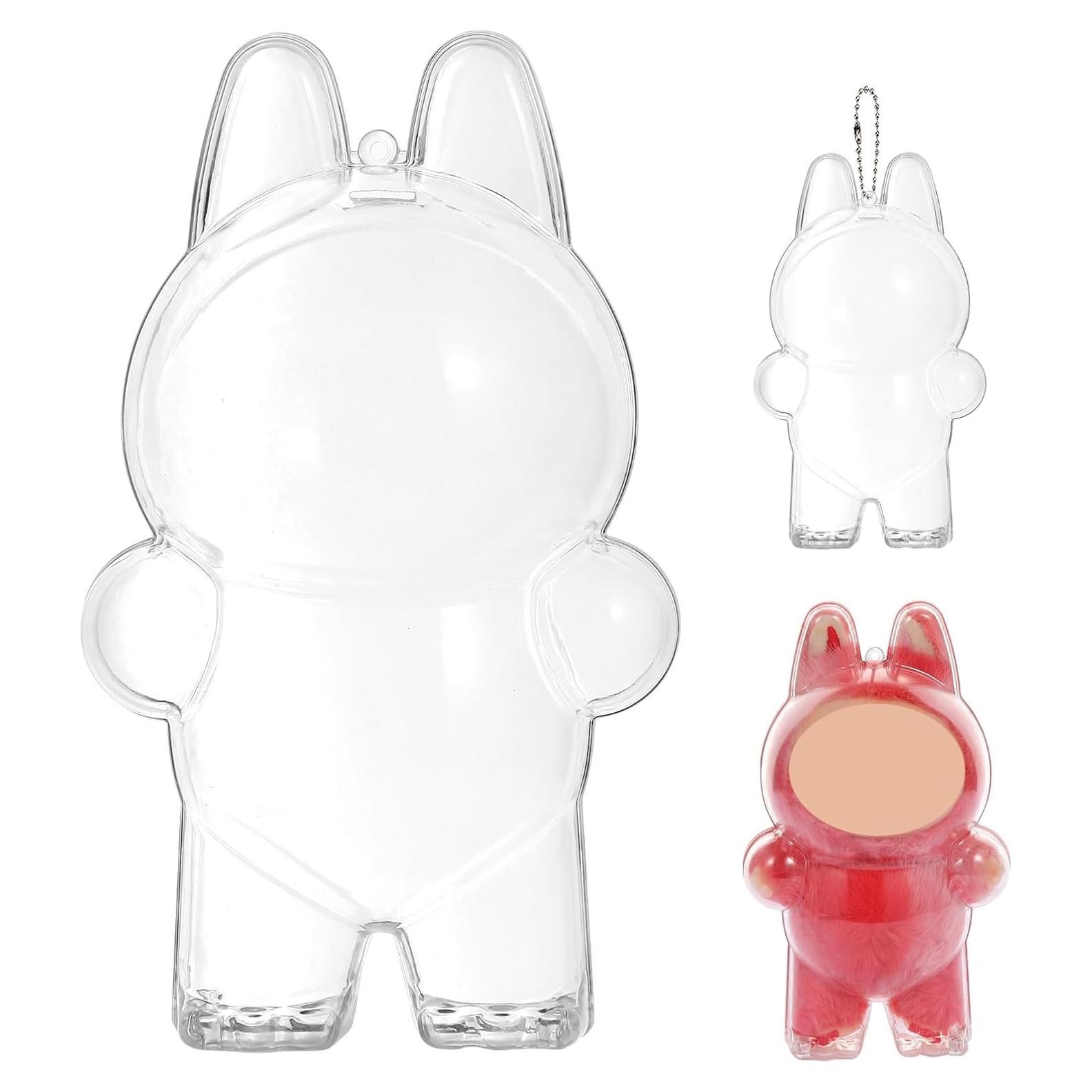 Funda Protectora Hekisace para Labubu - Caja Dura Transparente